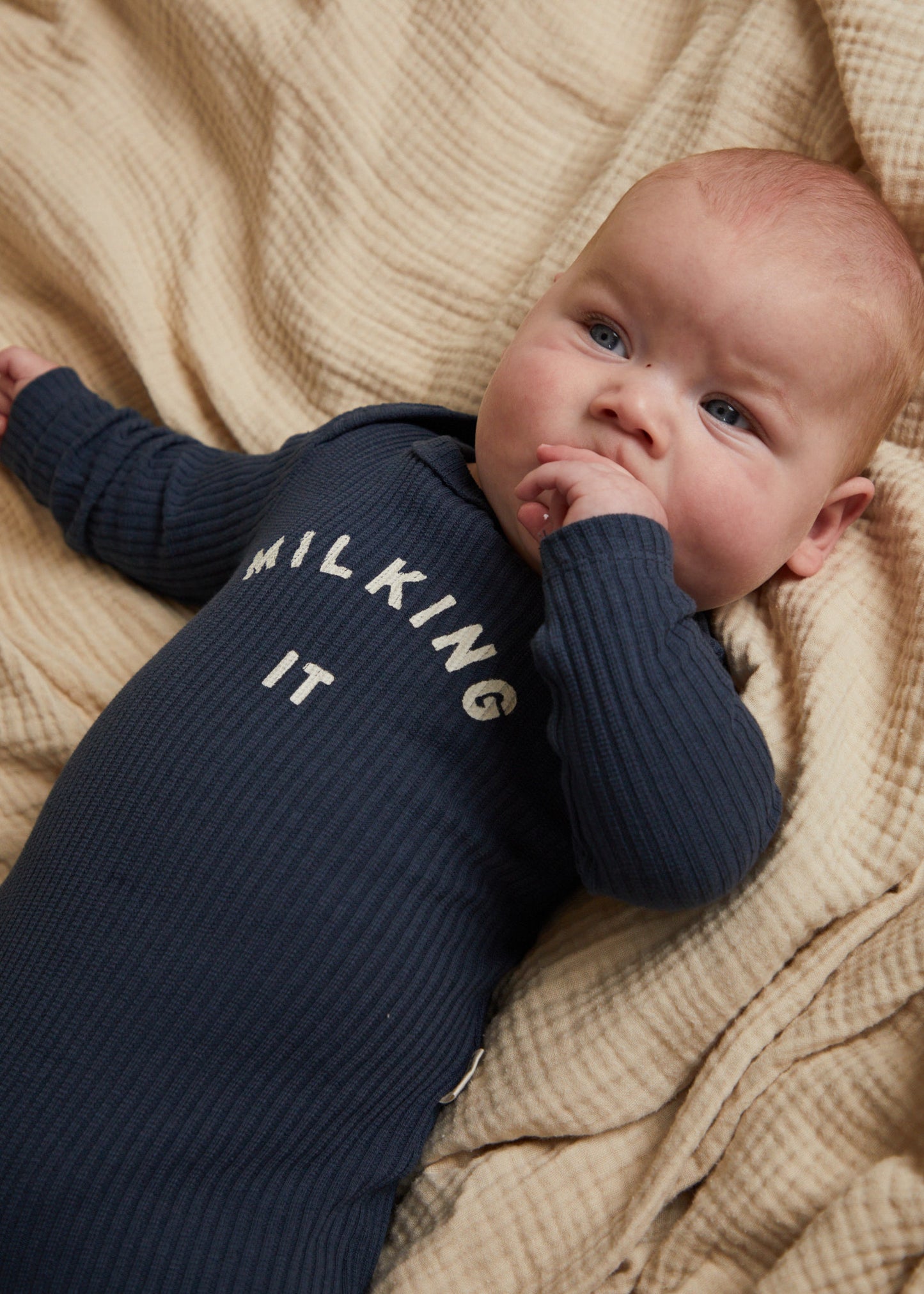 Milking It Navy Onesie