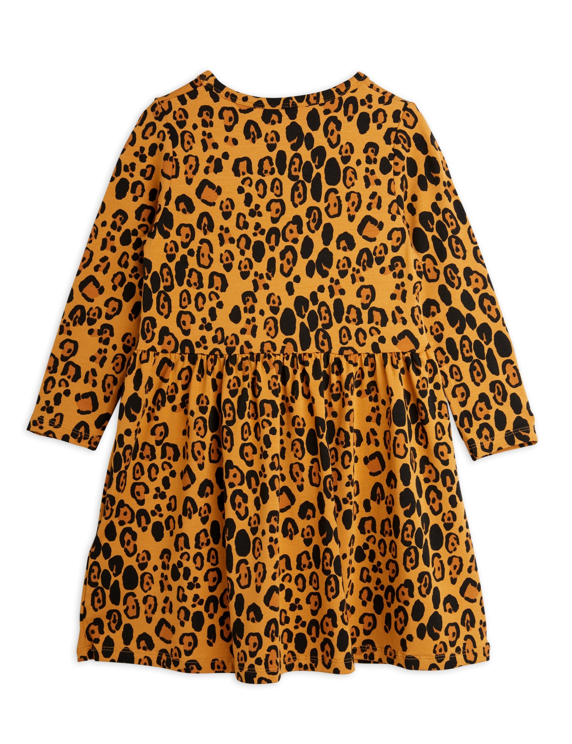 Basic Leopard LS Dress Tencel - Beige