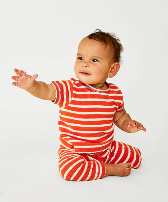 Andy Baby Legging - Red Stripe