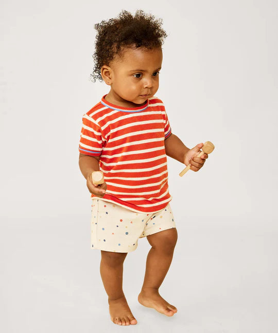 Willie Baby T-Shirt - Red Sport Stripe