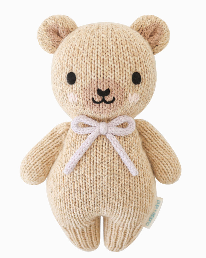 Baby Honey Bear - Lavender Bow