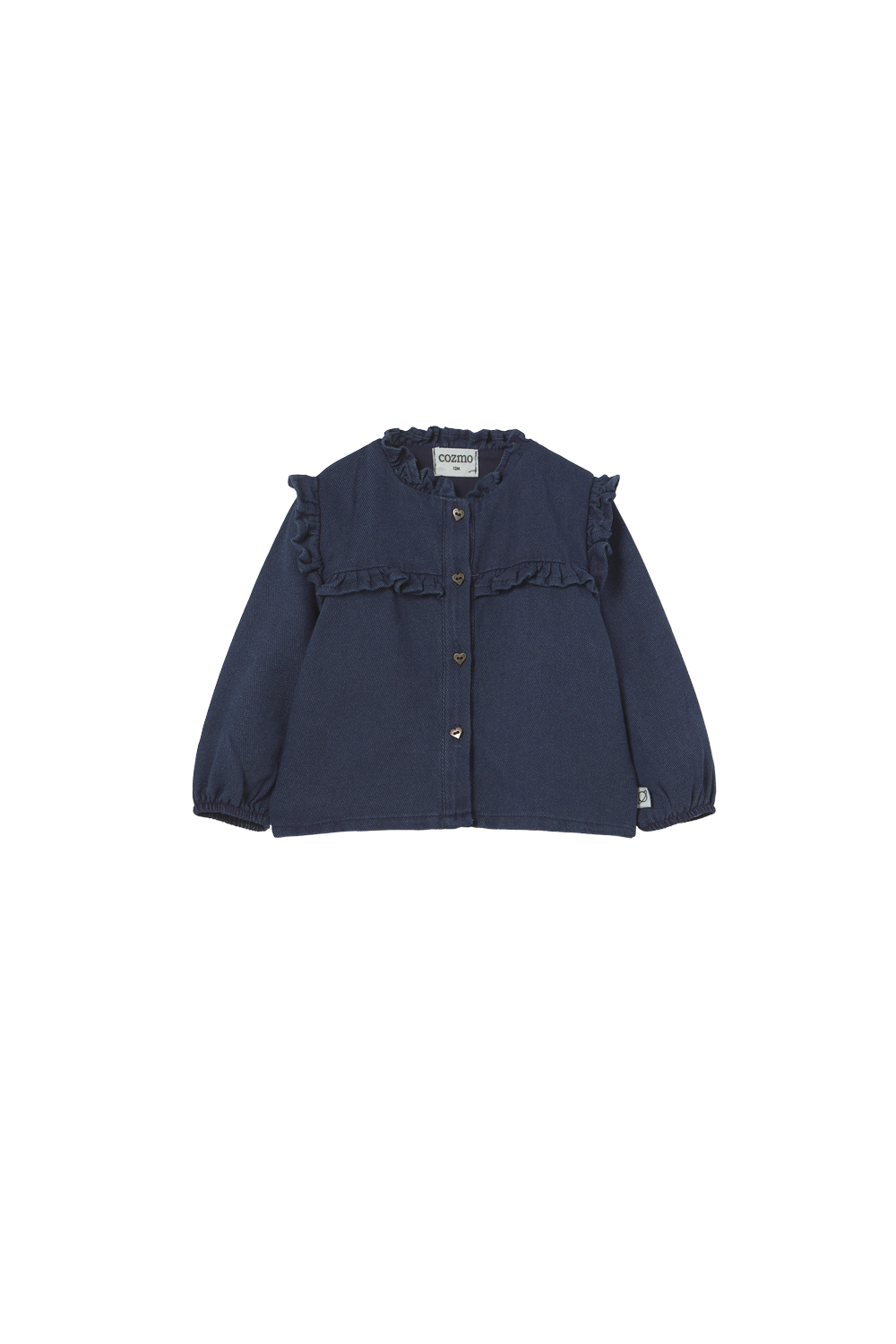 Dobby Denim Baby Blouse - Denim