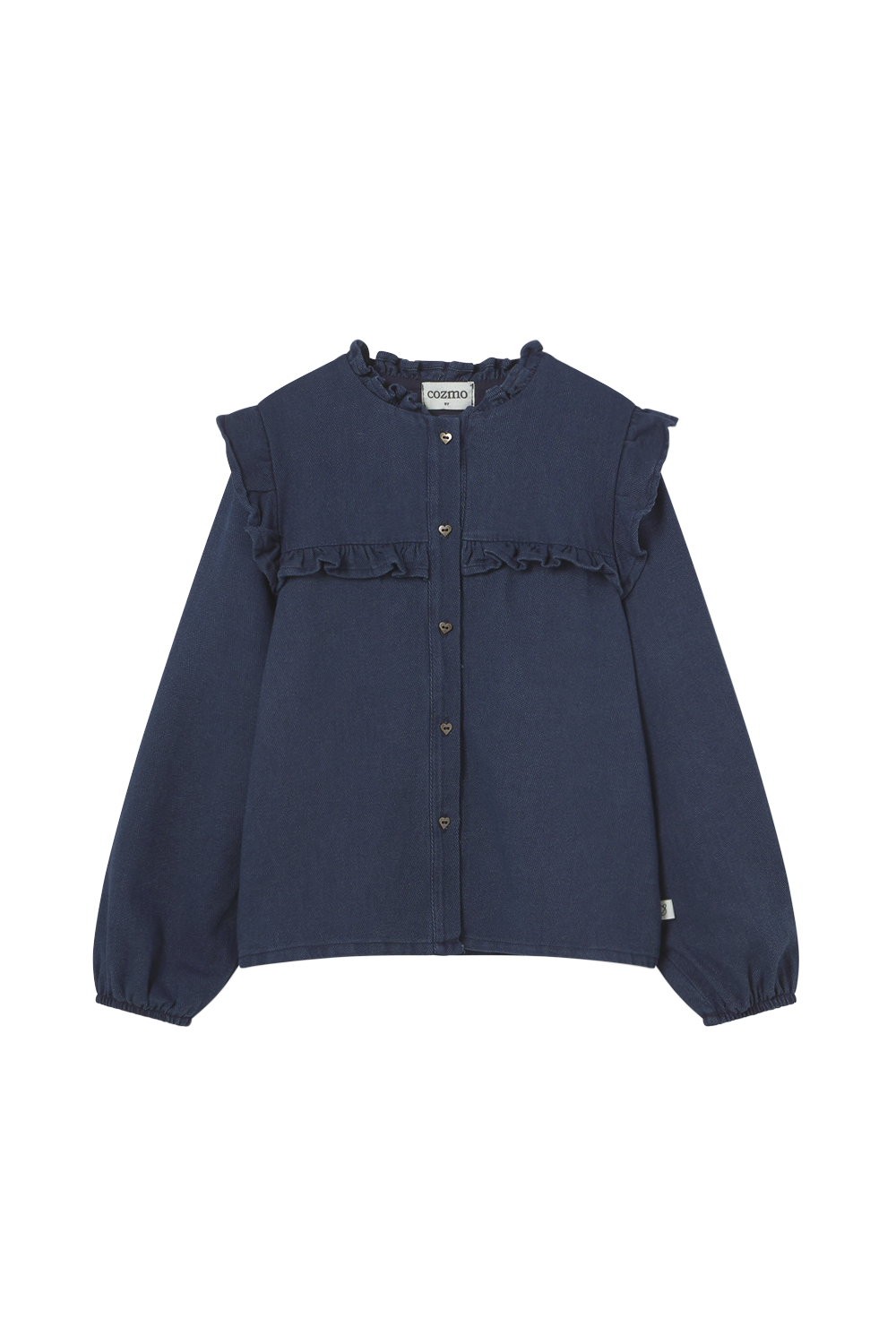 Dobby Denim Blouse - Denim
