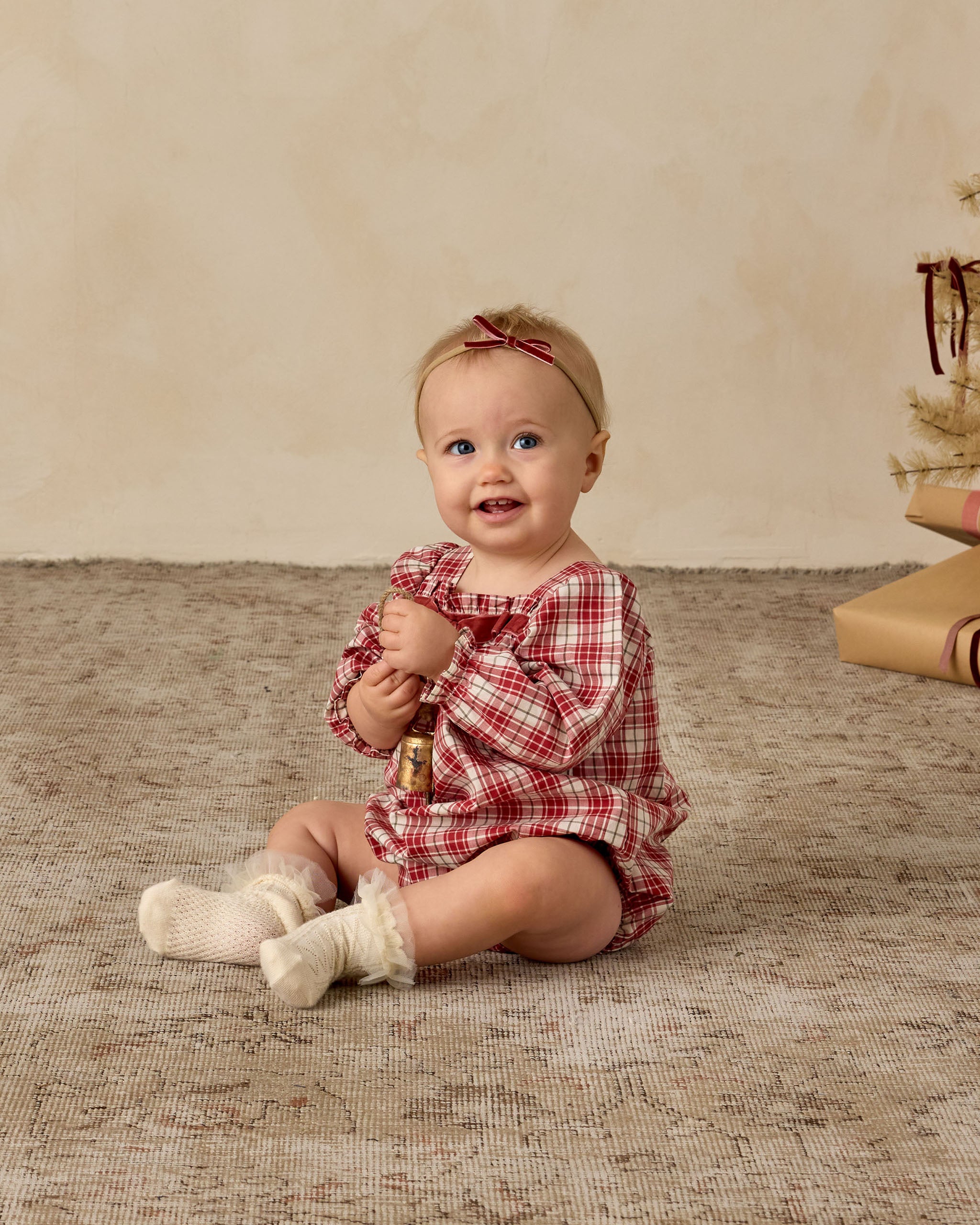 Annette Romper | Holiday Tartan