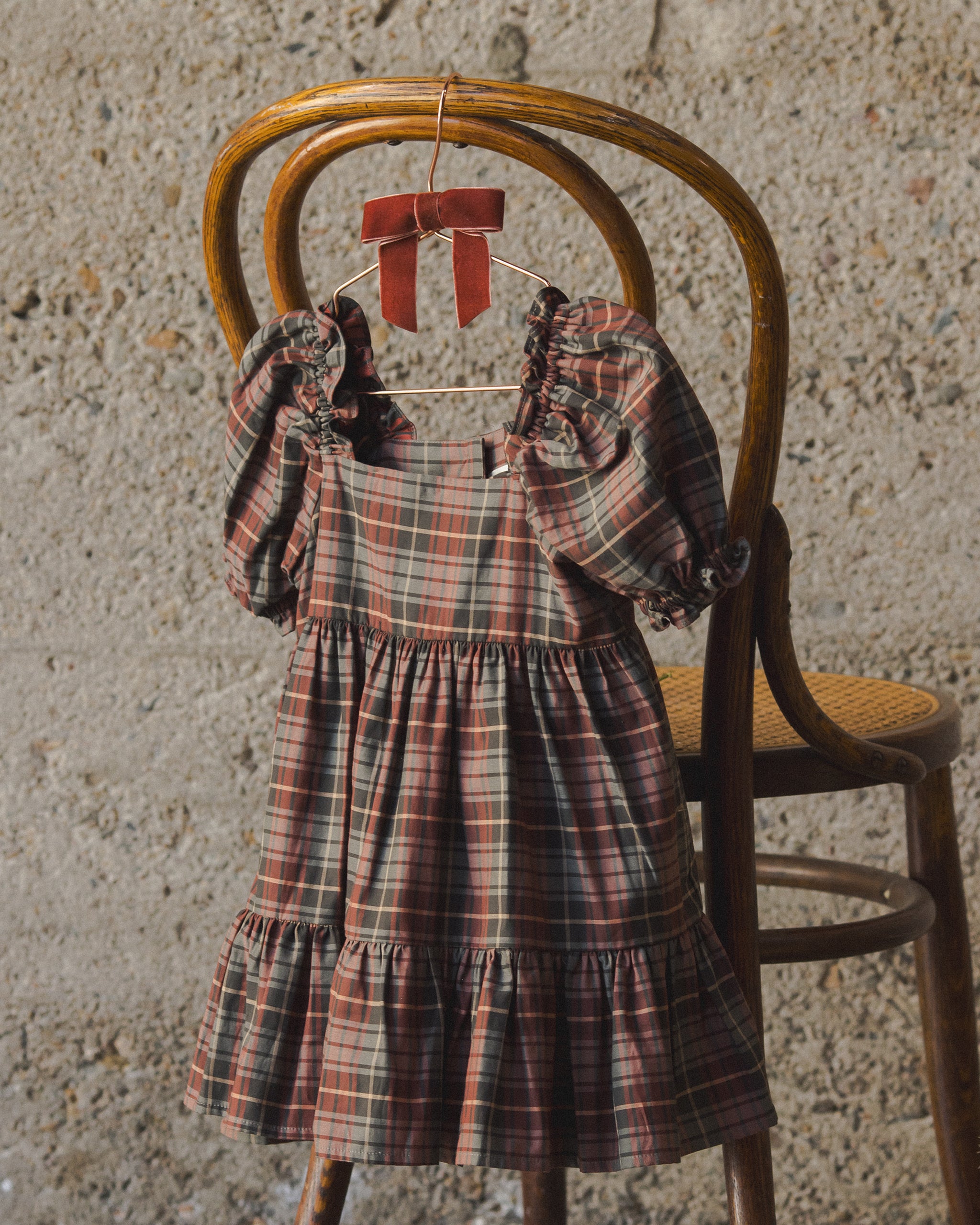Louella Dress | Winter Tartan