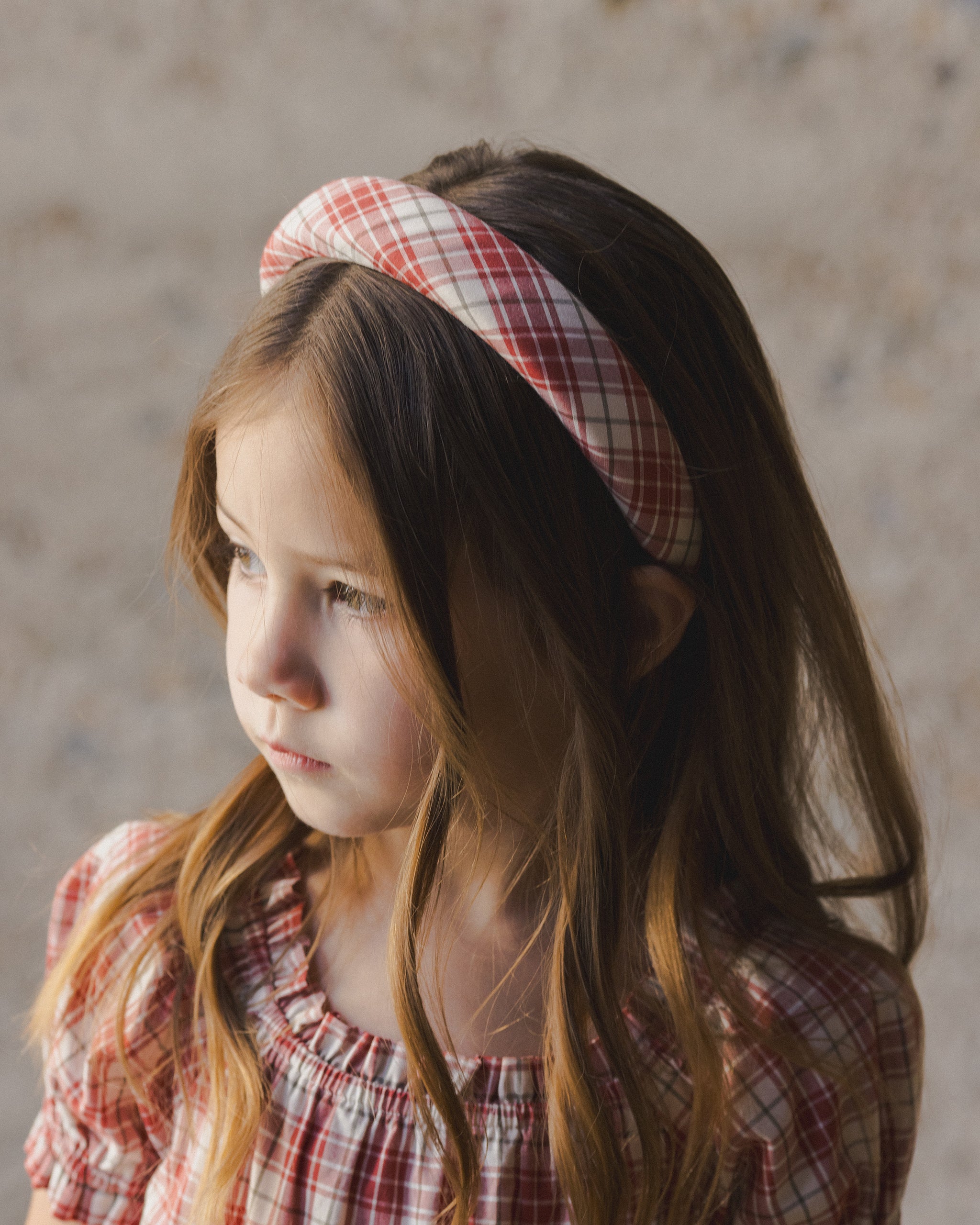 Padded Headband || Holiday Tartan