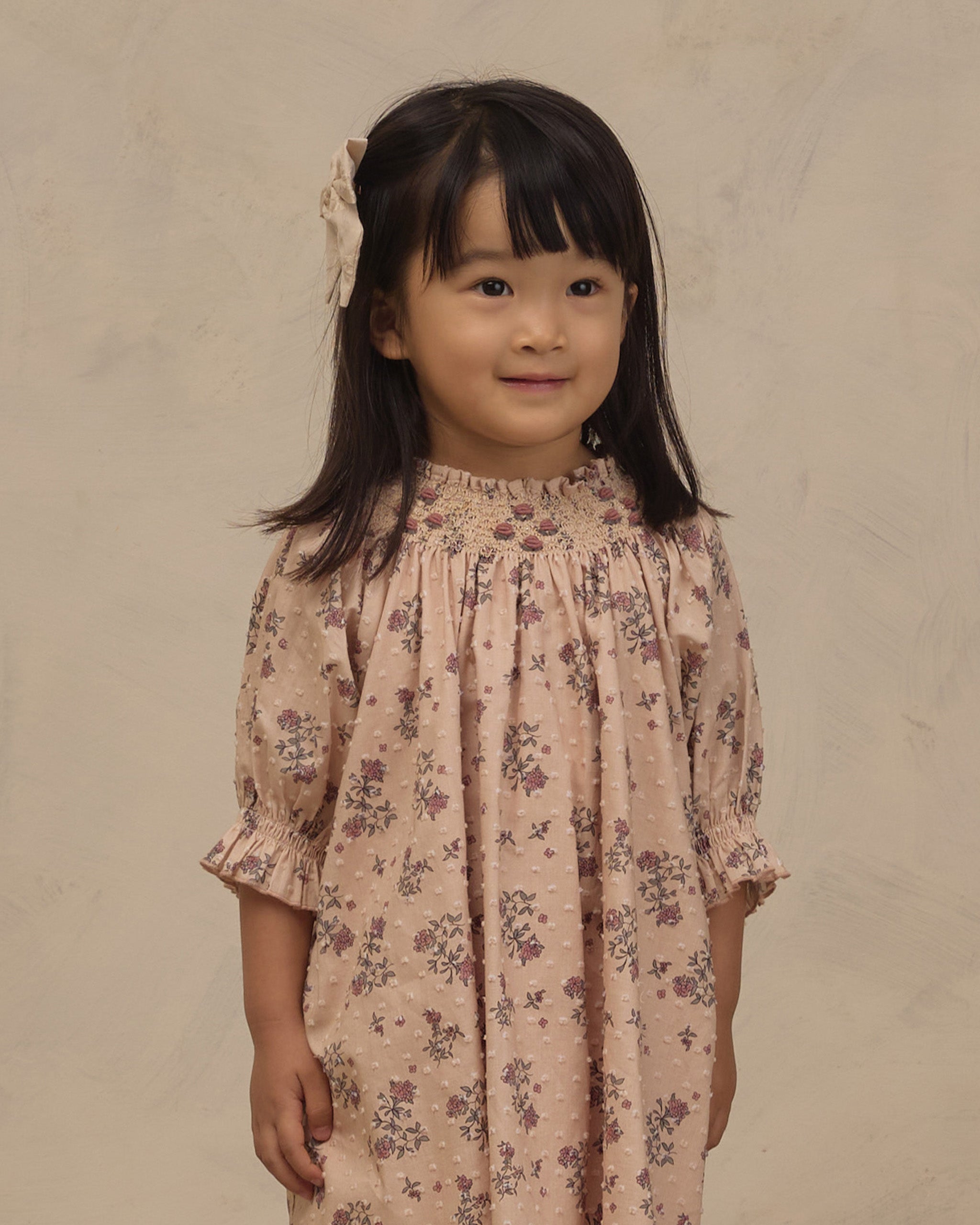 Maddie Dress French Floral - Antique