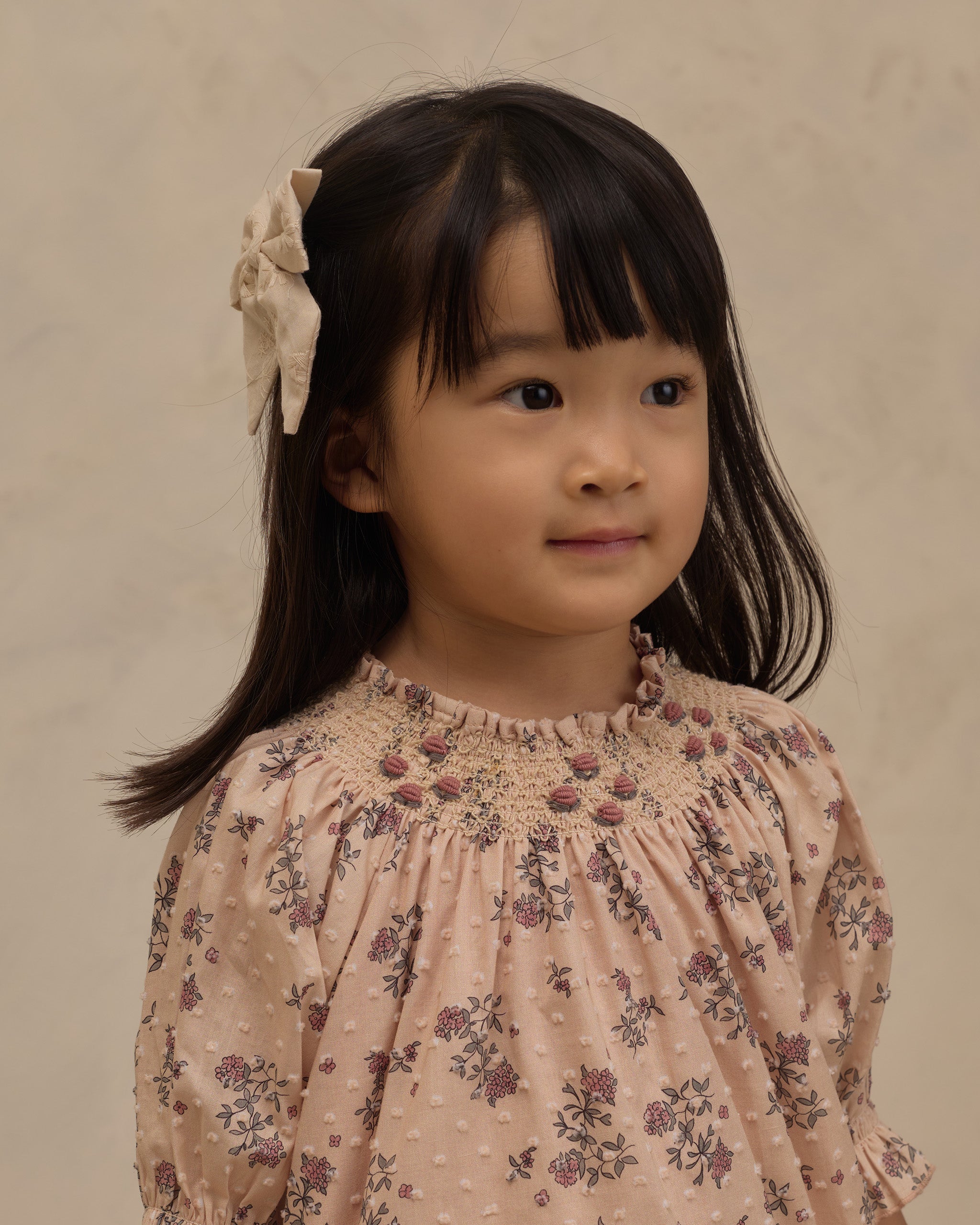 Maddie Dress French Floral - Antique