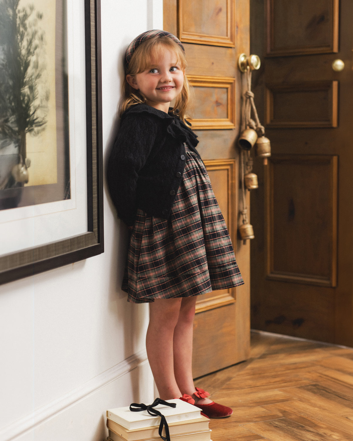 Ruffle Cardigan Sweater - Black