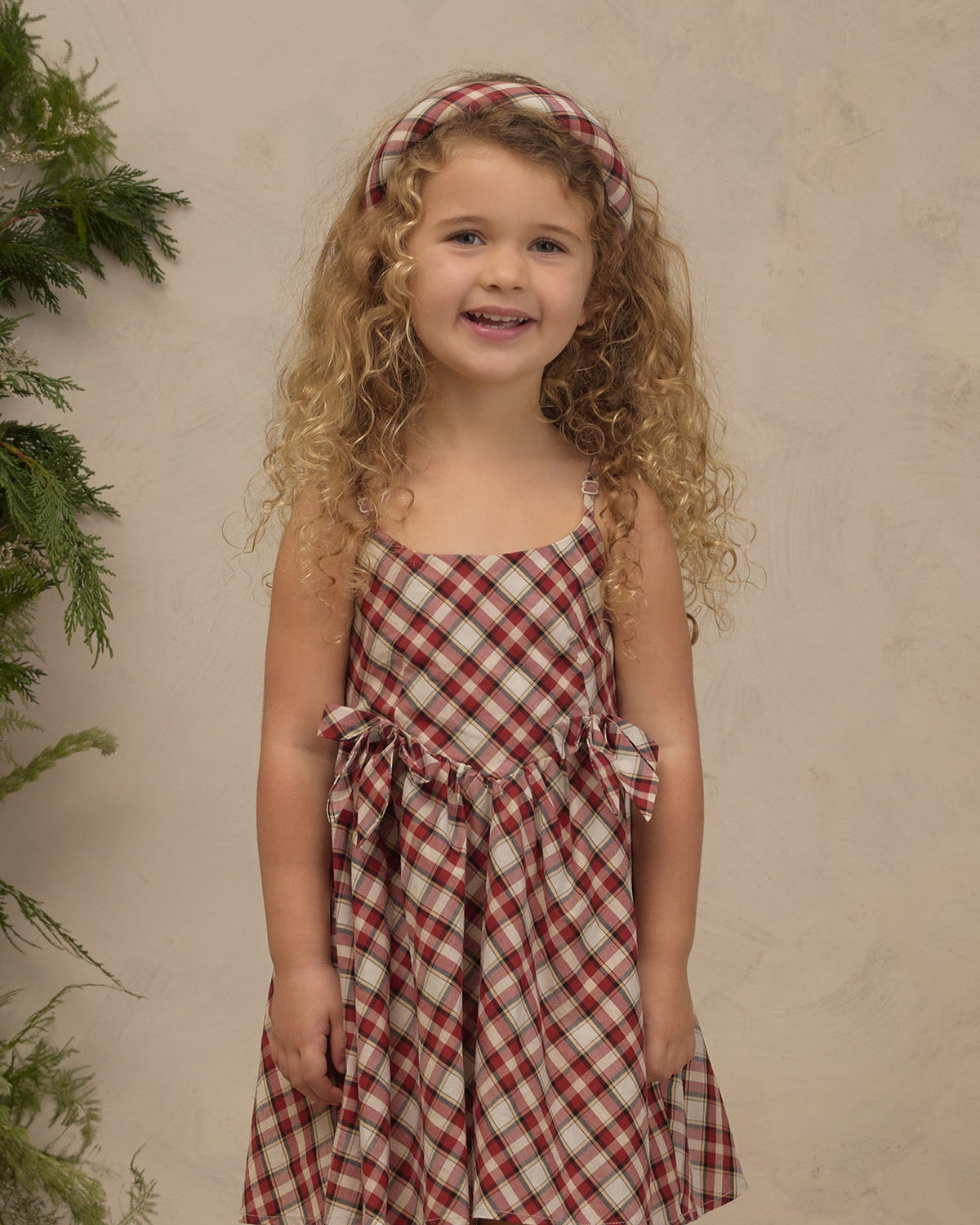 Betsy Dress - Holiday Tartan