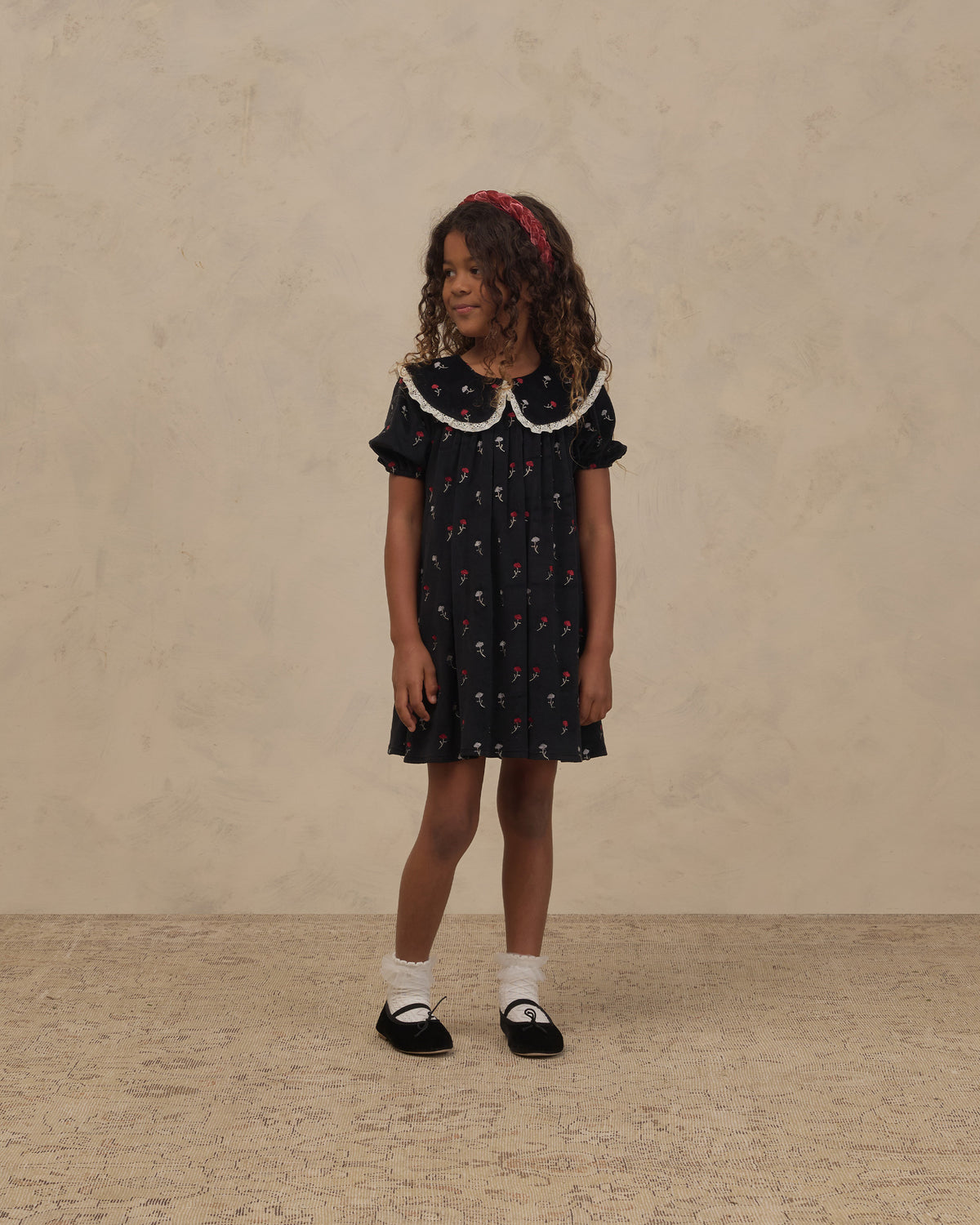 Janette Dress Winter Ditsy - Black