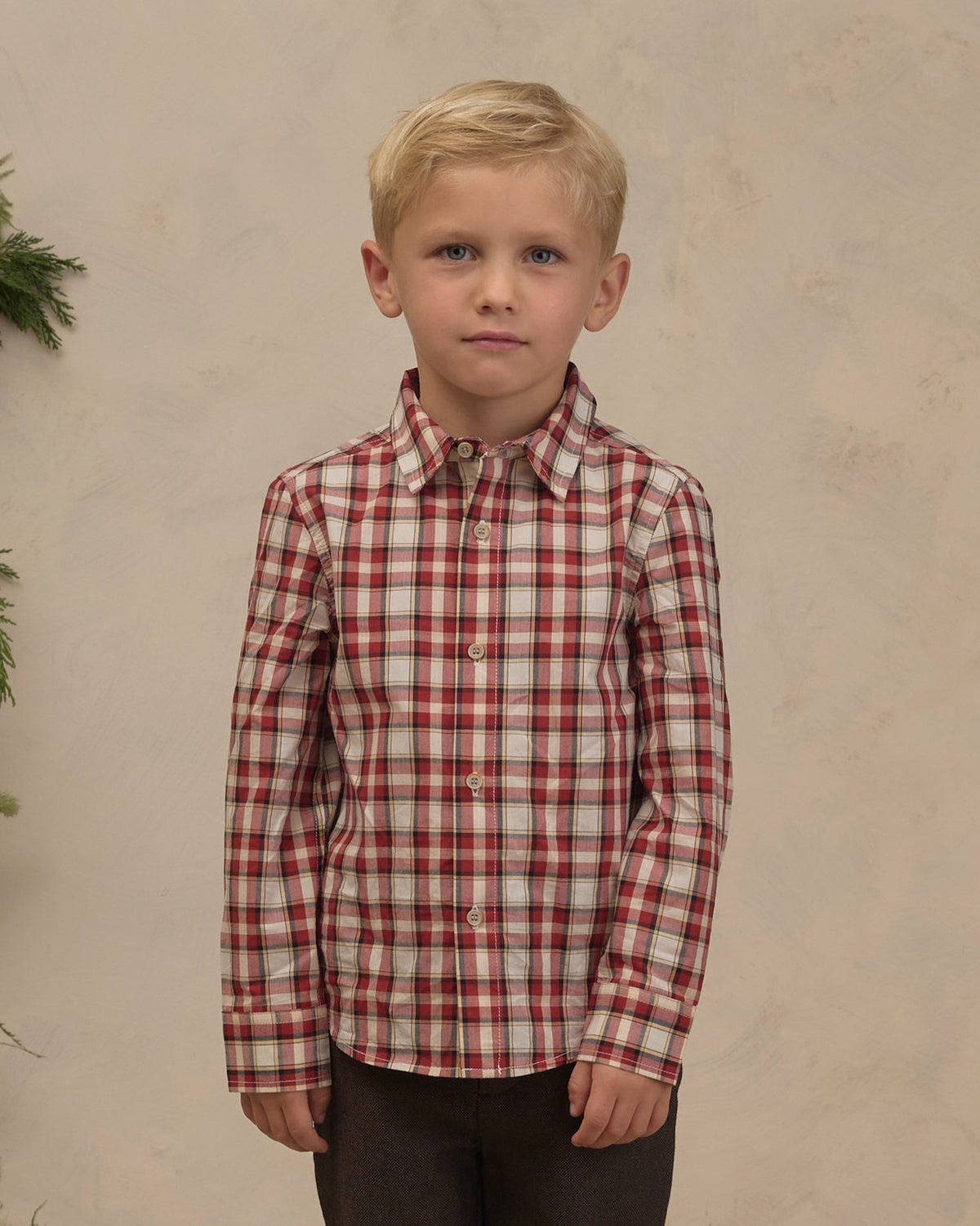Harrison Button Down - Holiday Tartan
