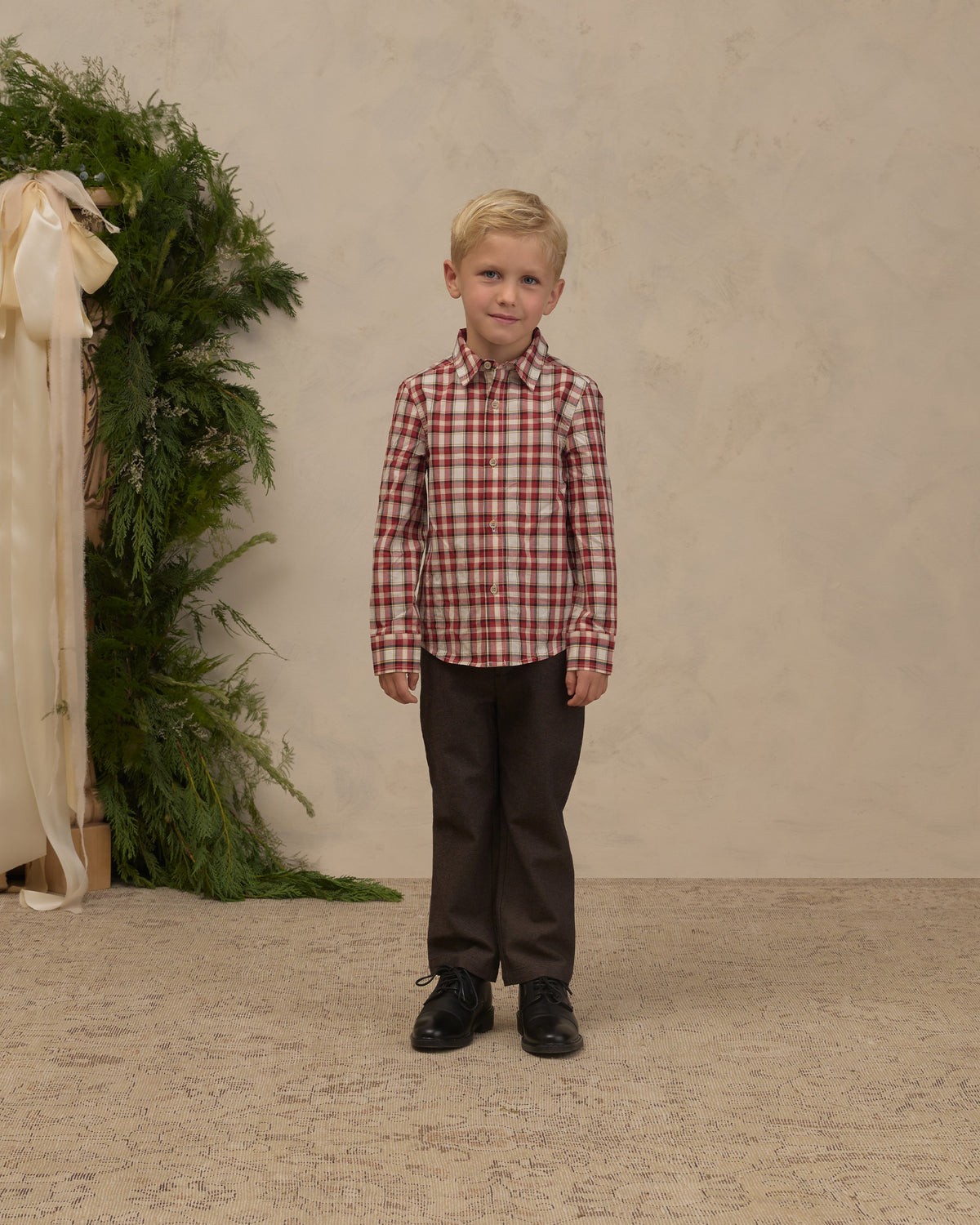 Harrison Button Down - Holiday Tartan