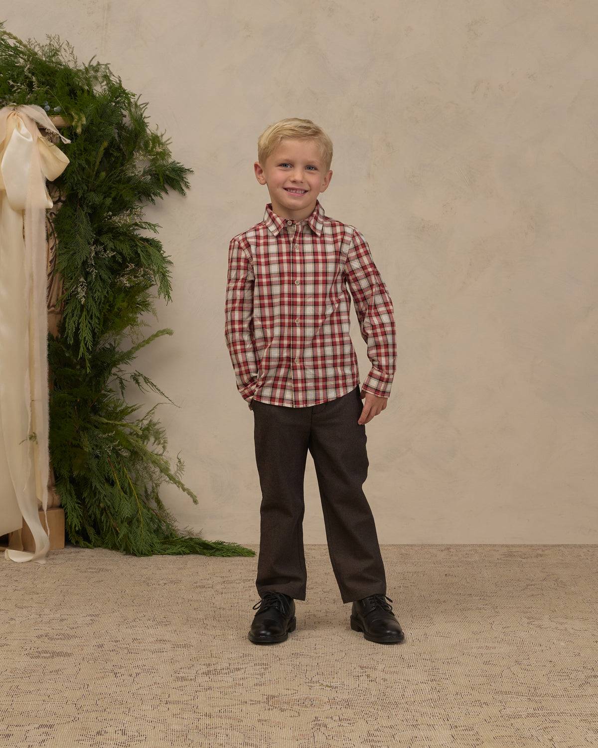 Harrison Button Down - Holiday Tartan