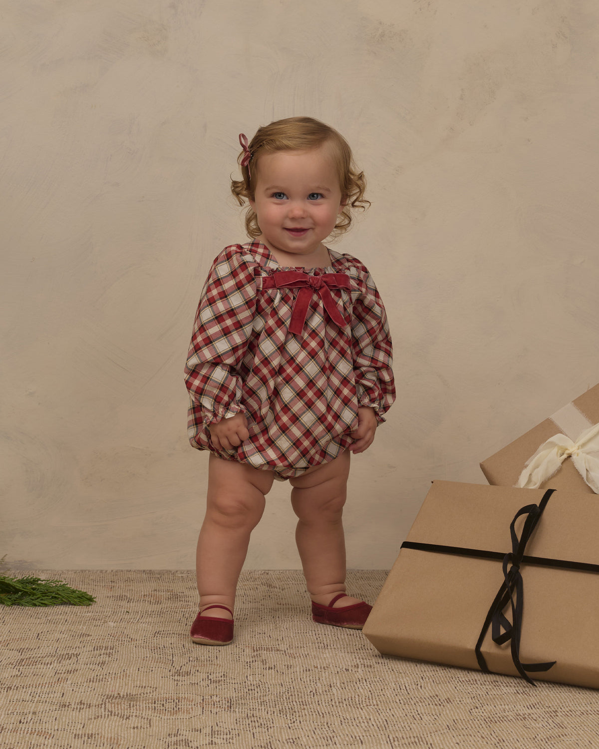 Annette Romper - Holiday Tartan