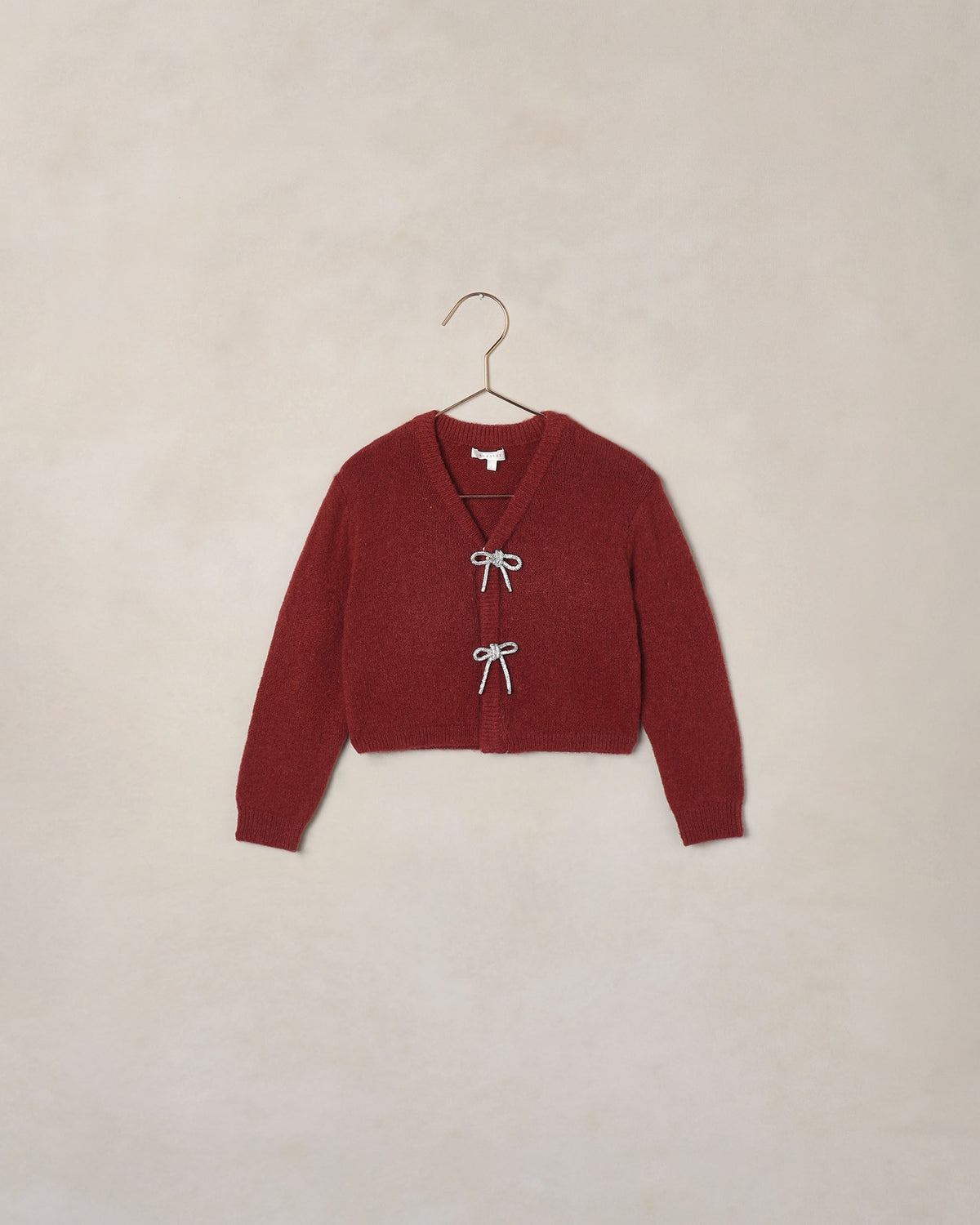 Bow Cardigan - Ruby