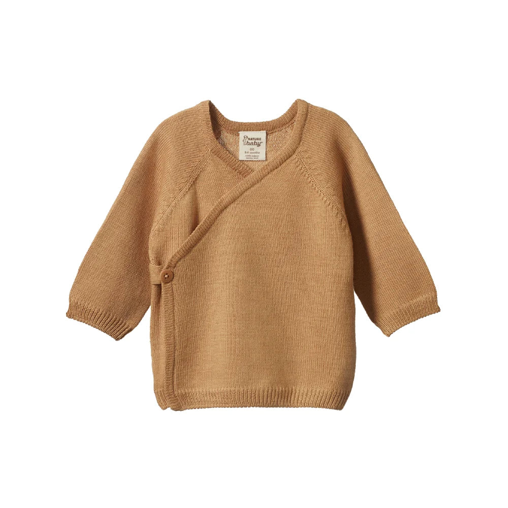 Merino Knit Footed Set - Caramel