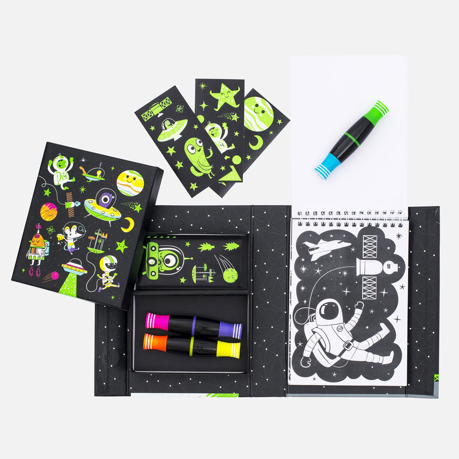 Neon Colouring Set - Outer Space
