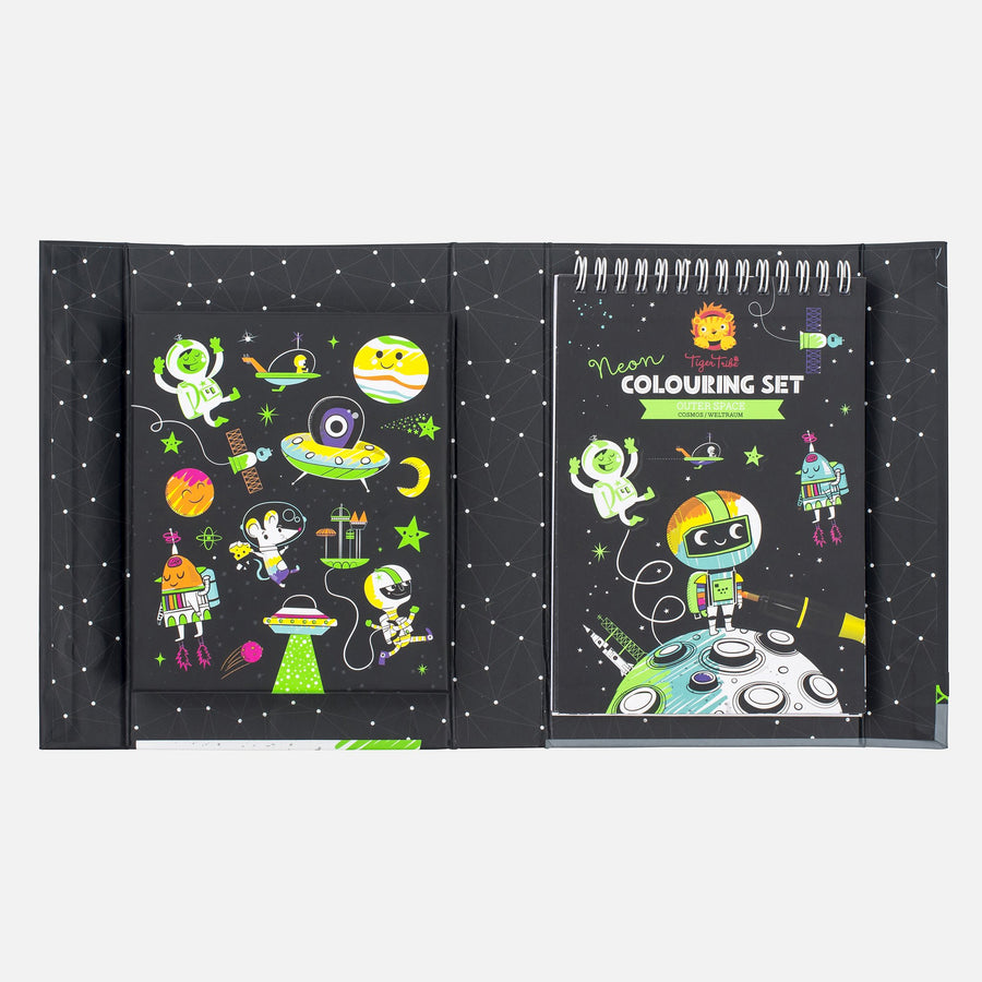 Neon Colouring Set - Outer Space