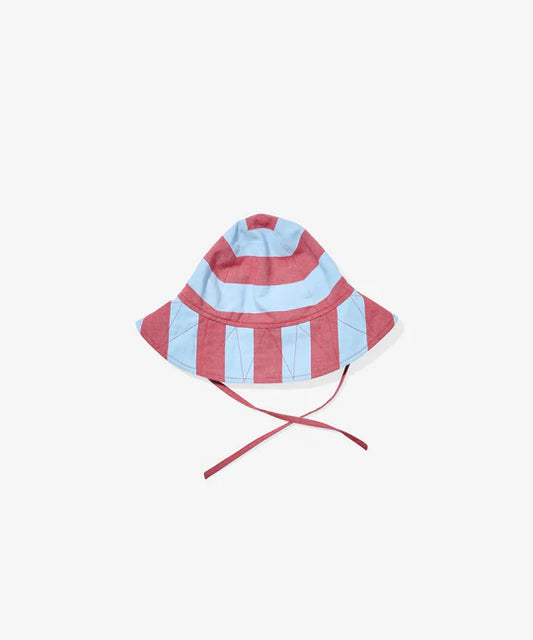 Noe Baby Hat - Cherry Stripe