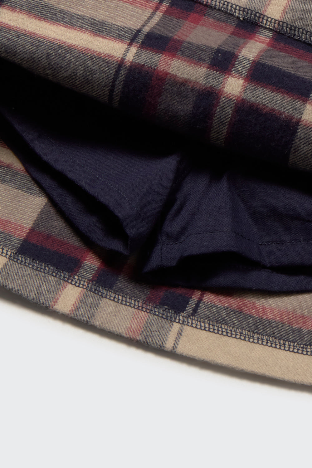Olbia Warm Plaid Flannel Skirt - Multi