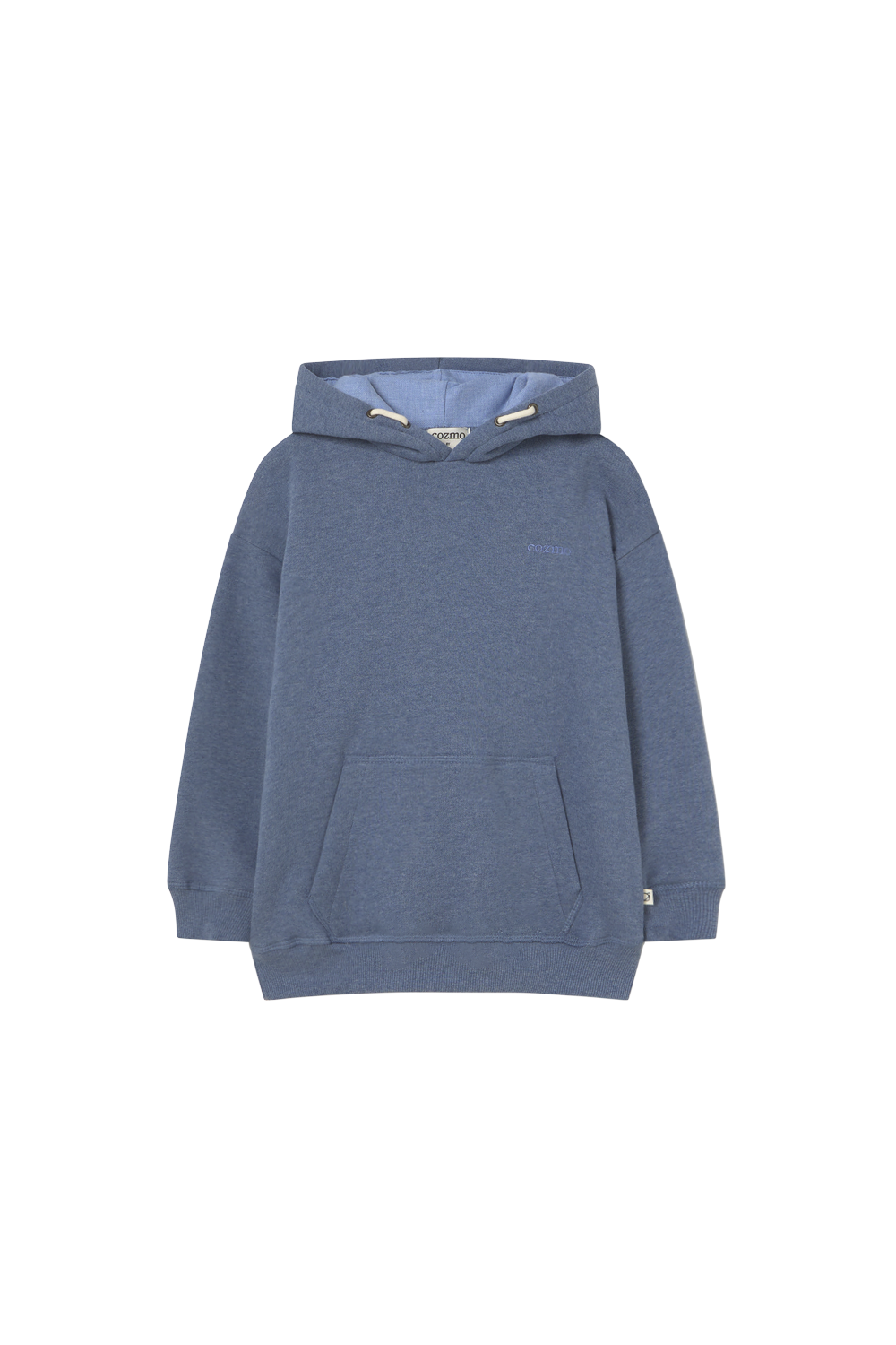 Mélange Fleece Hooded Sweatshirt - Chambray