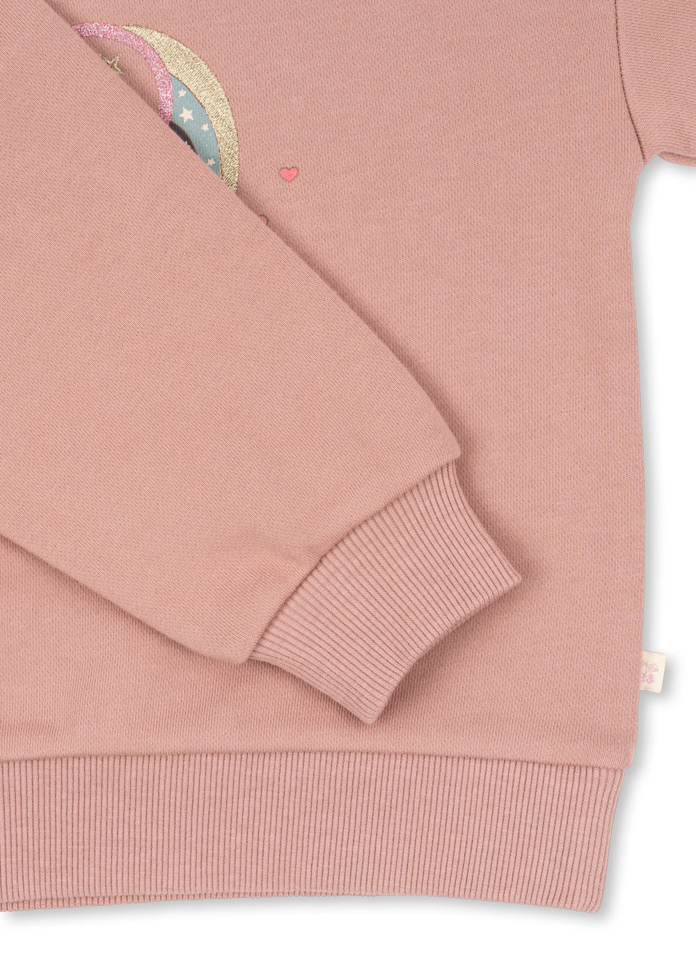 Lou Glitter Sweat Shirt OCS - Mahogany Rose