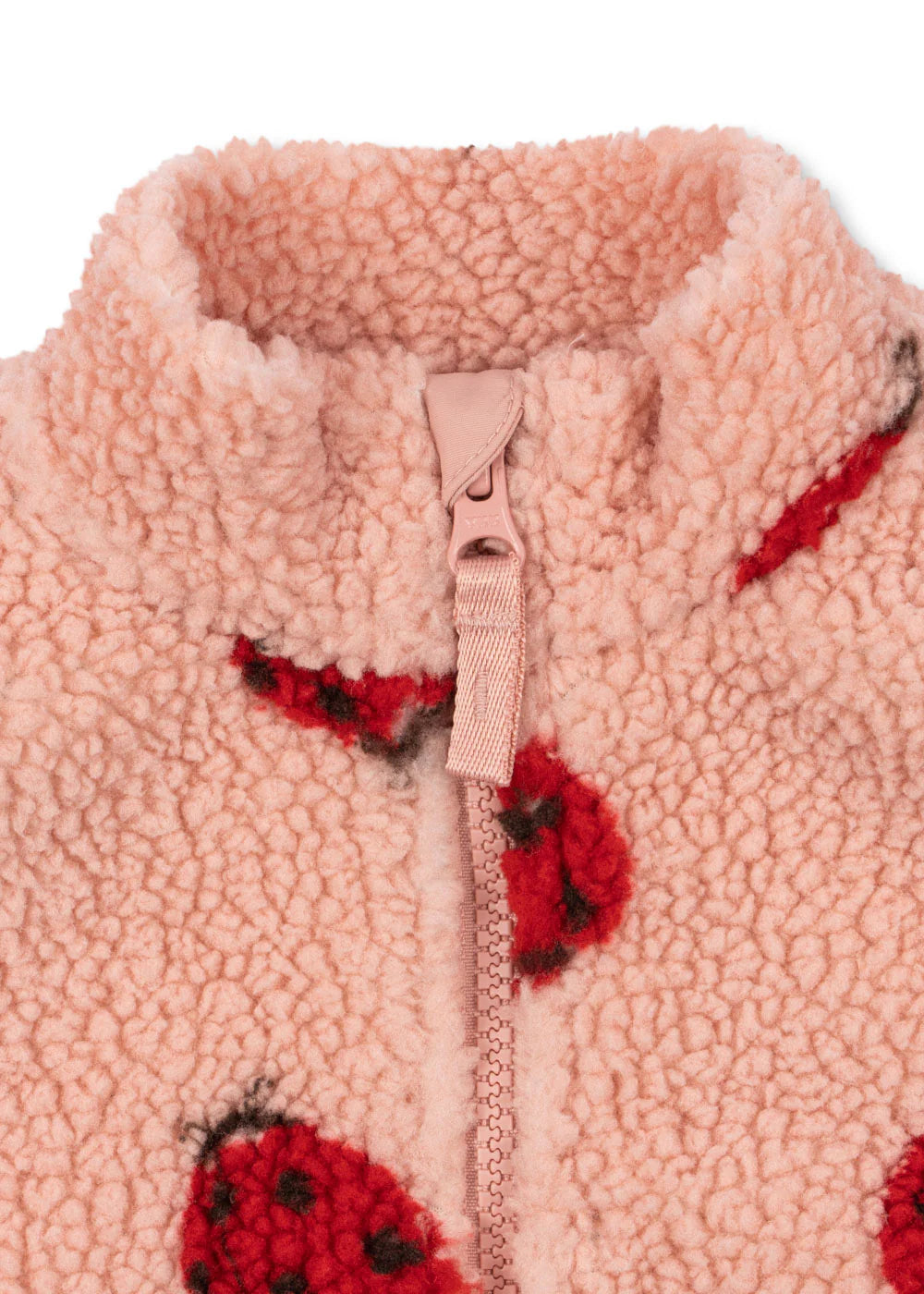 Jody Teddy Vest - Ladybug Pink