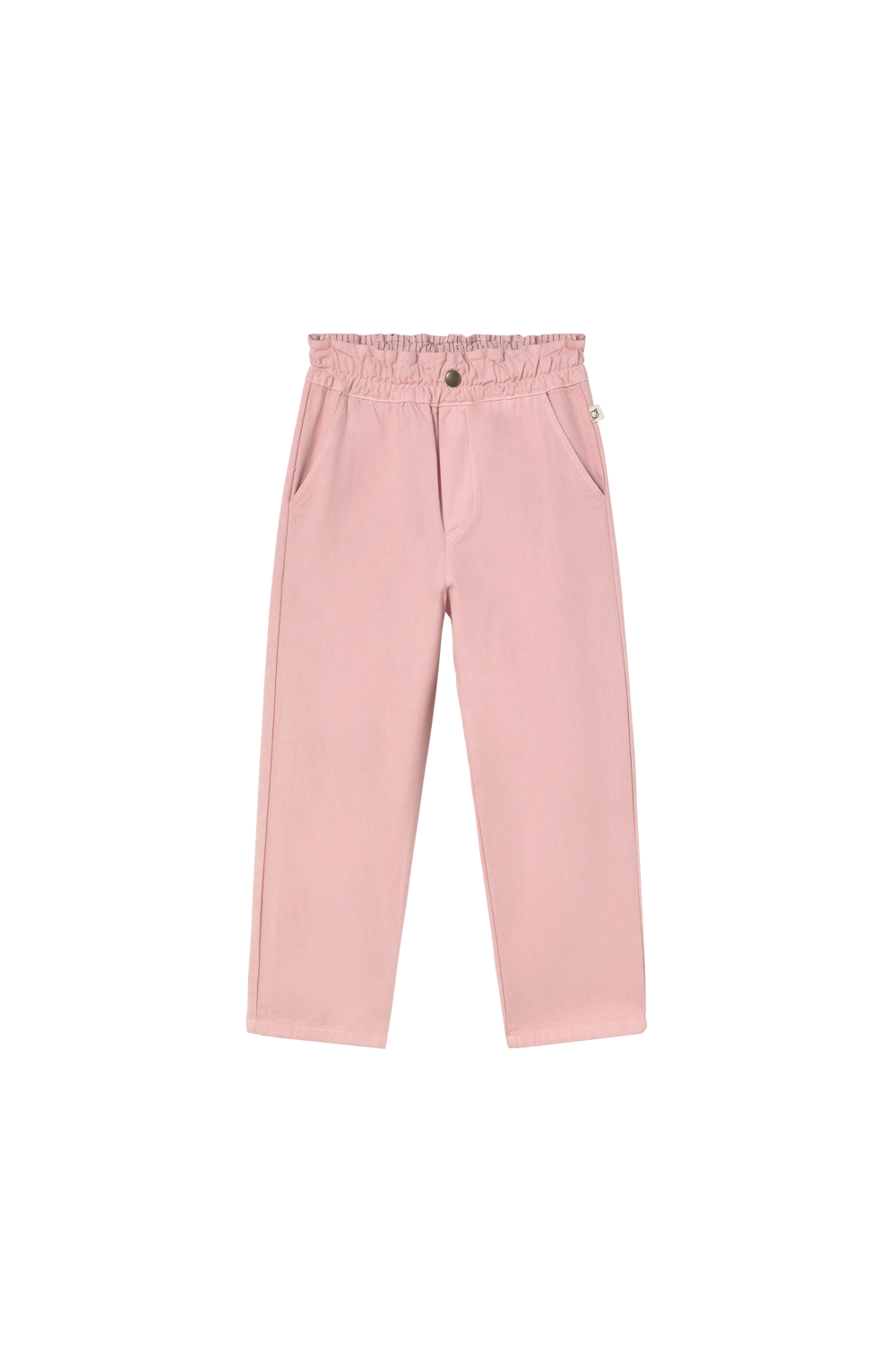 Smooth Cotton Twill Pants - Silver Pink