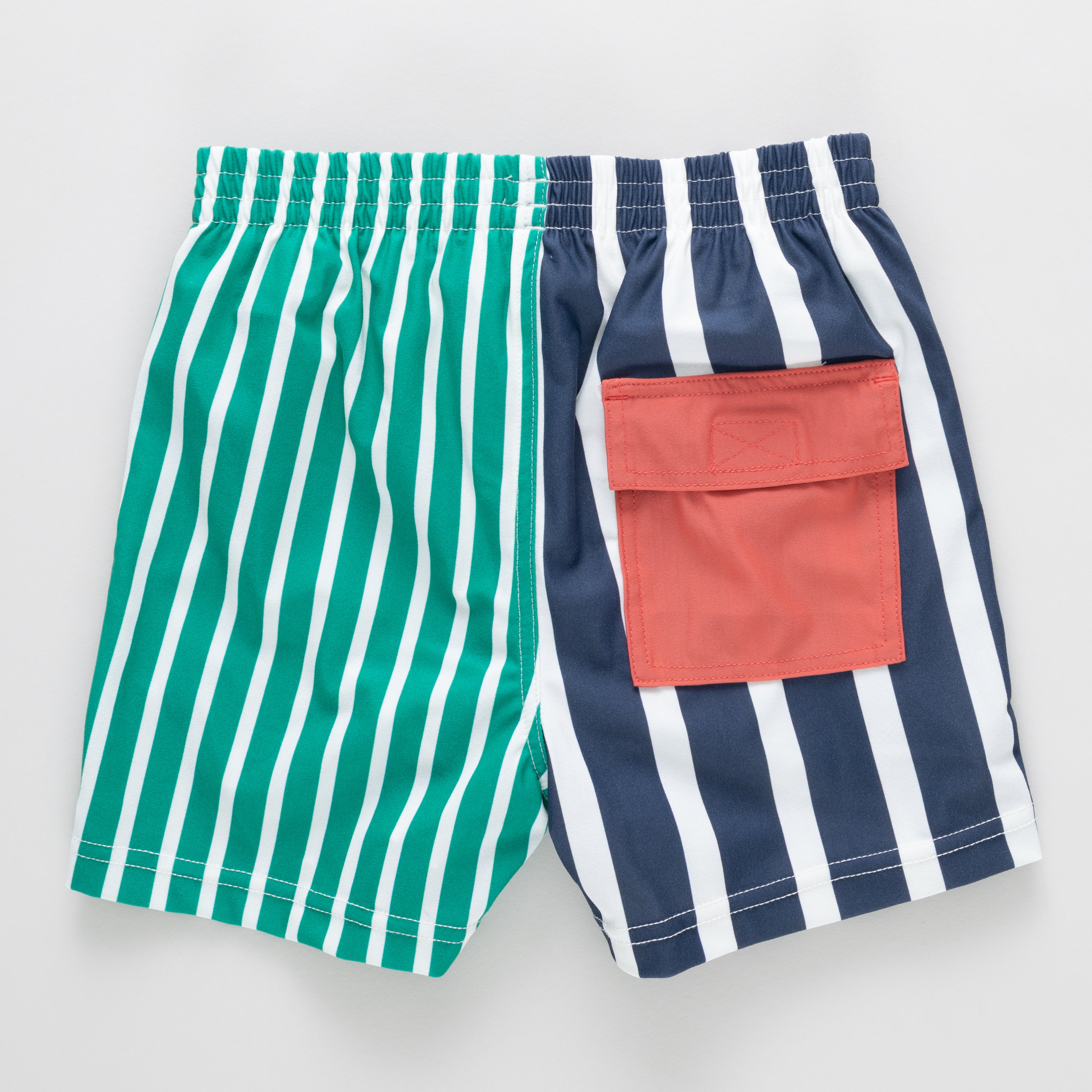 Boys Swim Trunk - Multi Stripe