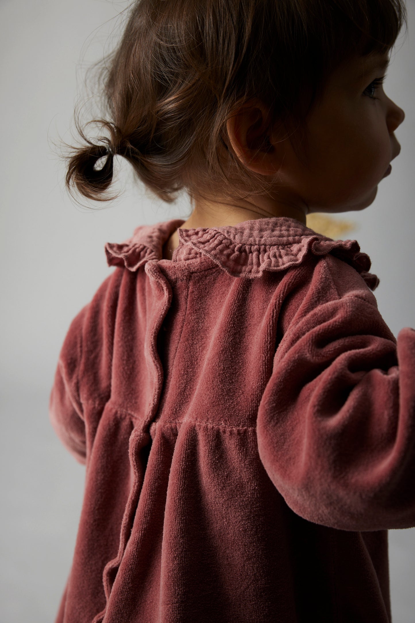 Organic Velour Baby Dress