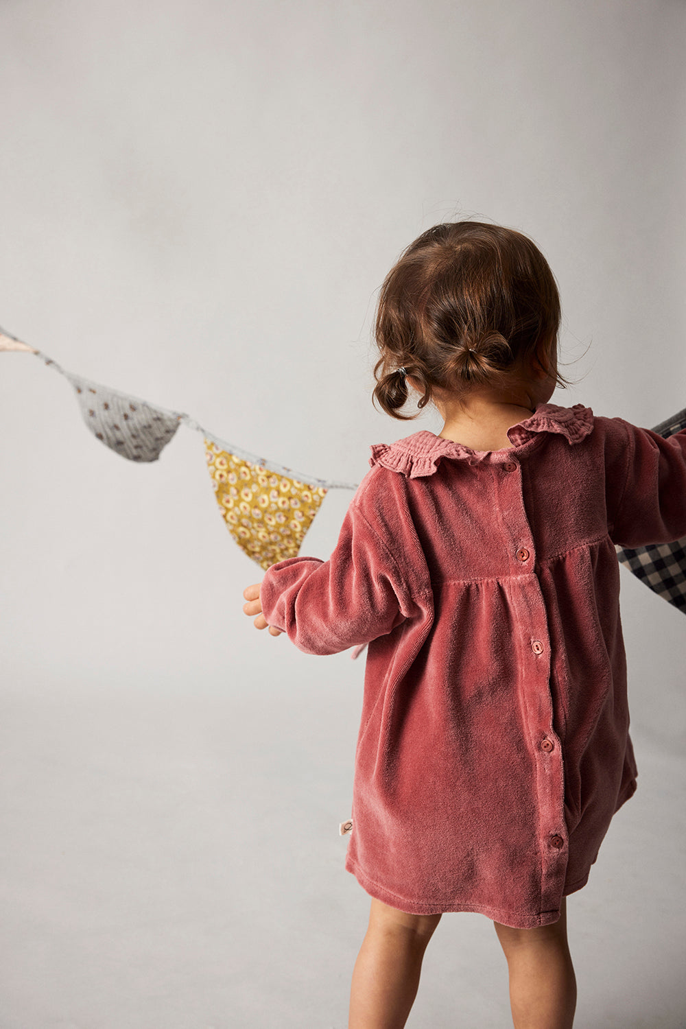 Organic Velour Baby Dress