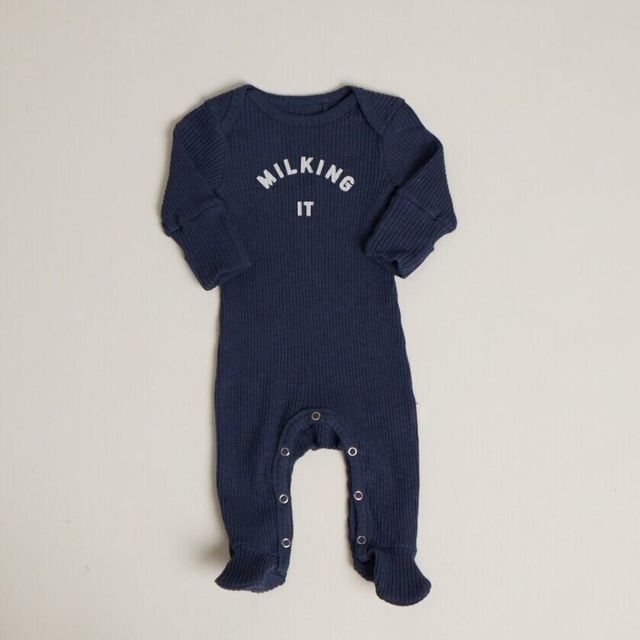 Milking It Navy Onesie