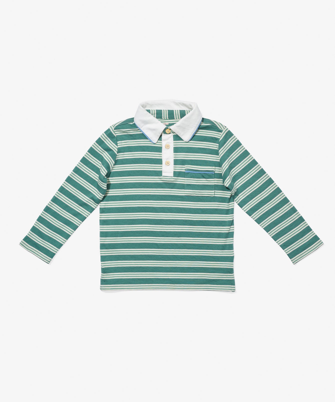 Parker Polo - Pine Twin Stripe