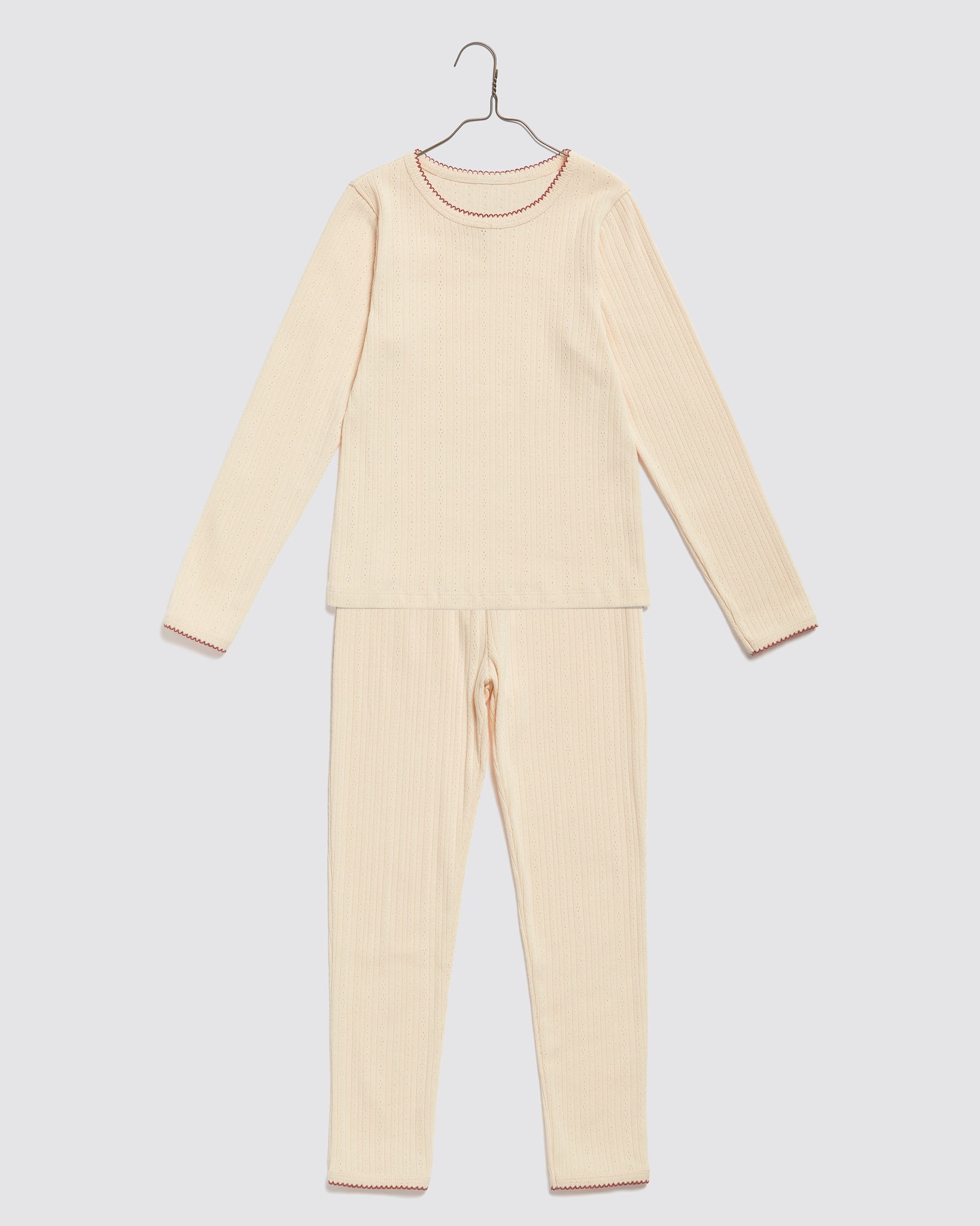 Pointelle Pyjamas - Buttermilk