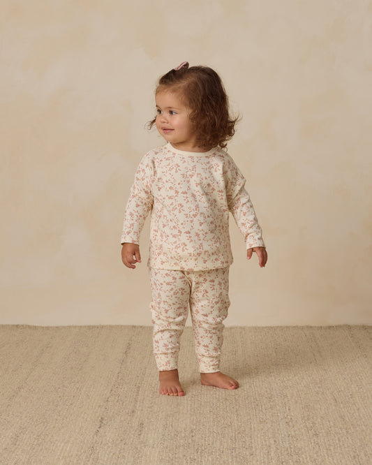 Long Sleeve Tee and Pant Set || French Garden