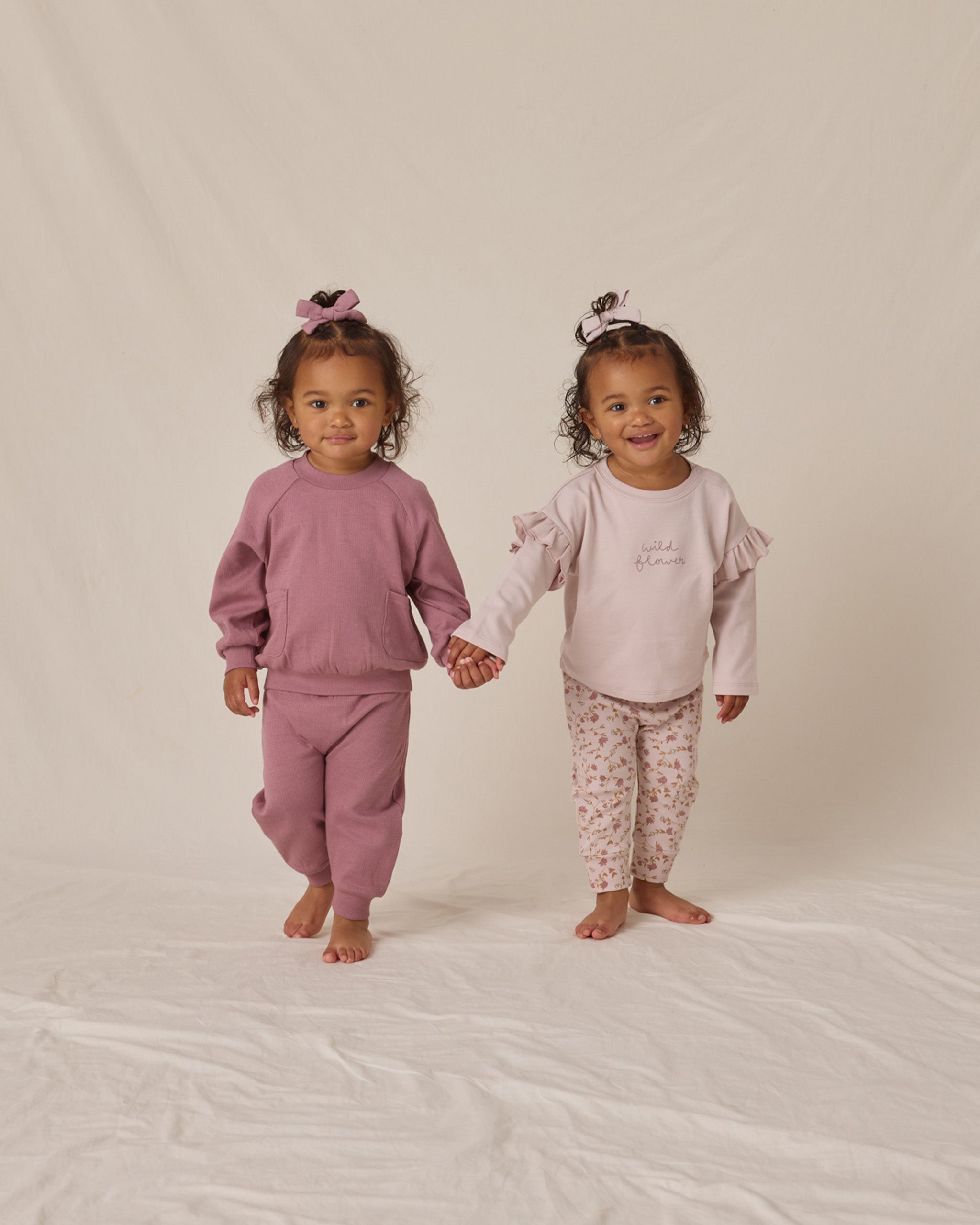 Ruffle Long Sleeve Tee || Wild Flower