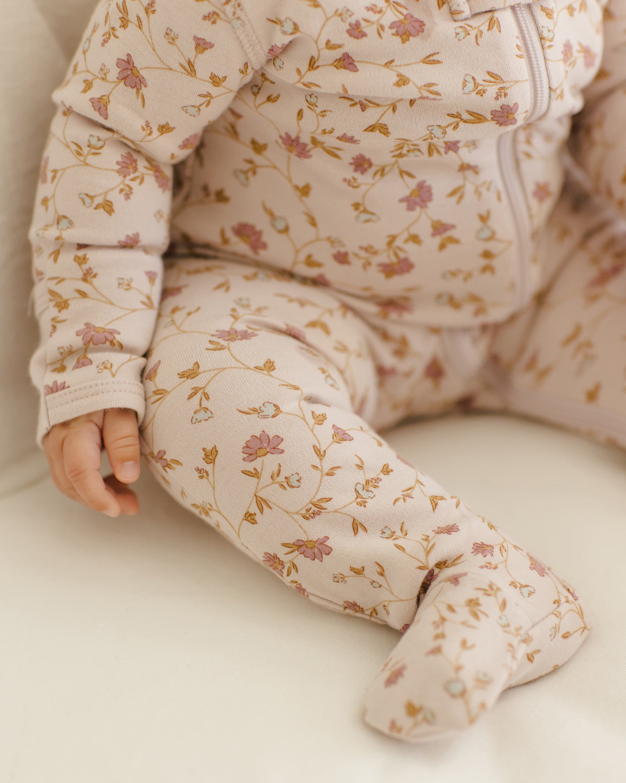 Zip Long Sleeve Sleeper Footie || Garden