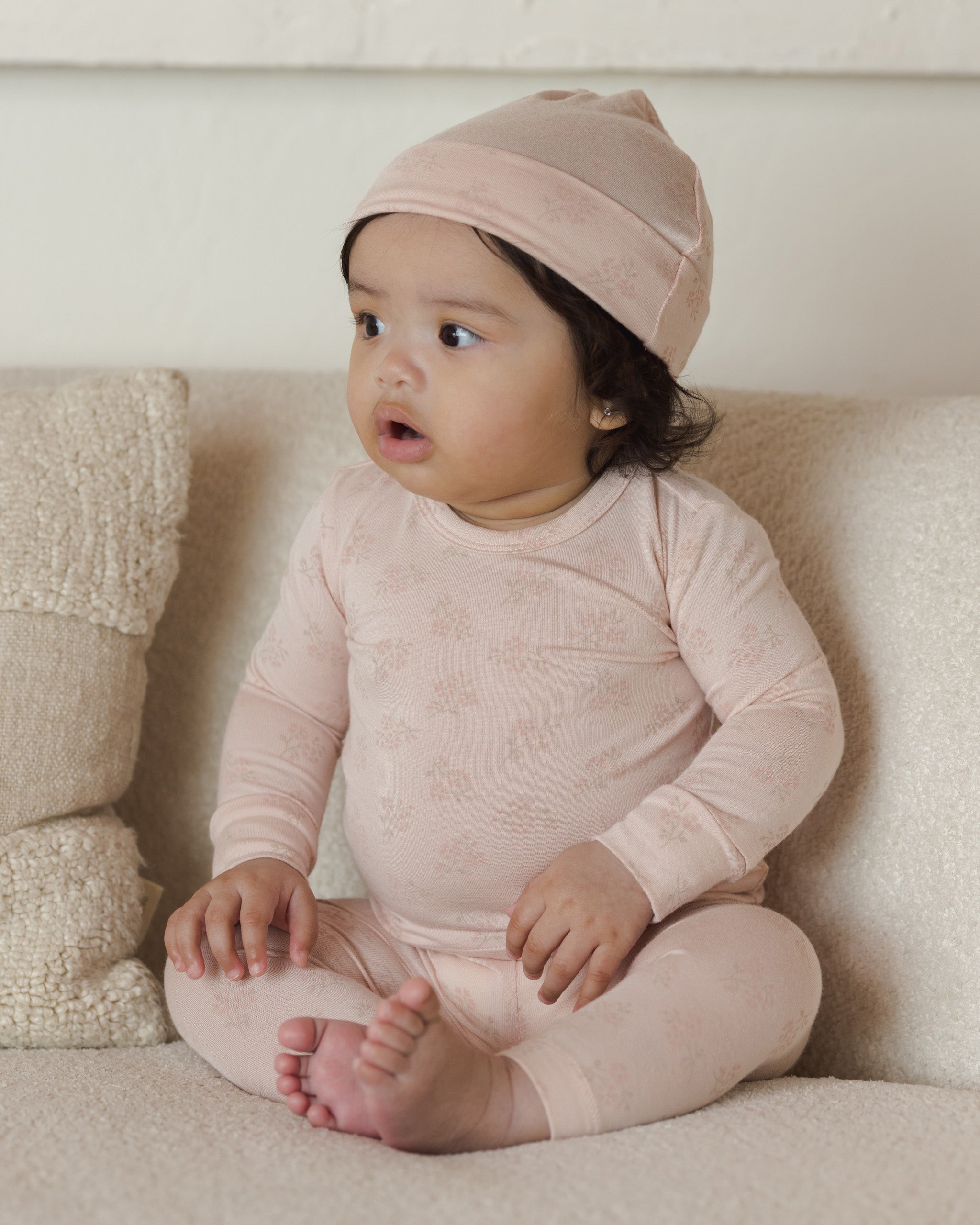 Modal Pajama Set || Pink Blossom