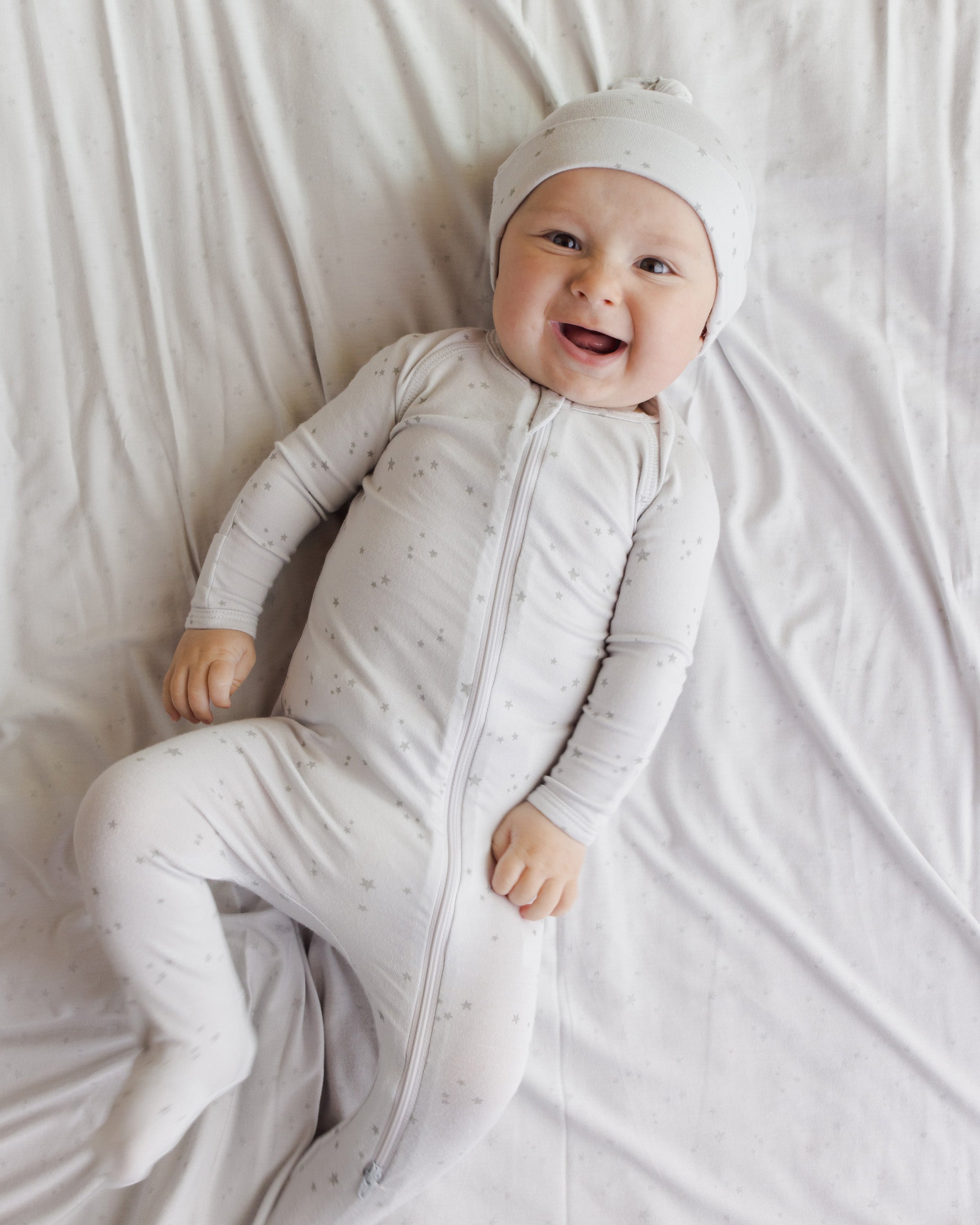 Modal Zip Footie || Stars Fog