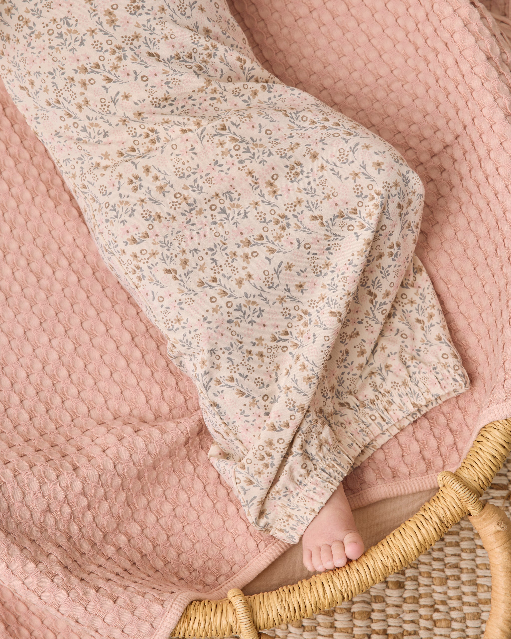 Bamboo Baby Gown + Hat Set Bloom - Natural
