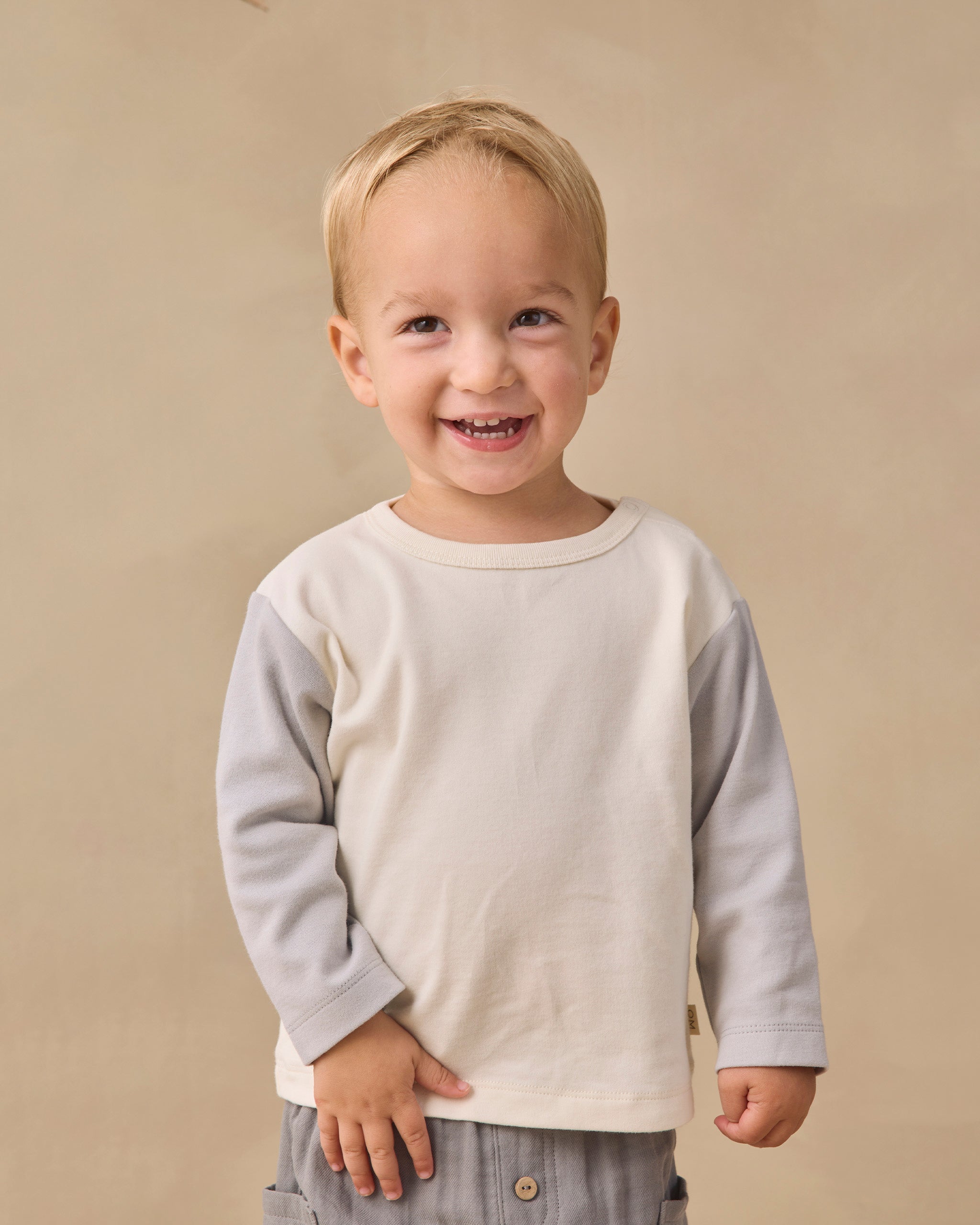 Long Sleeve Raglan Tee - Cloud