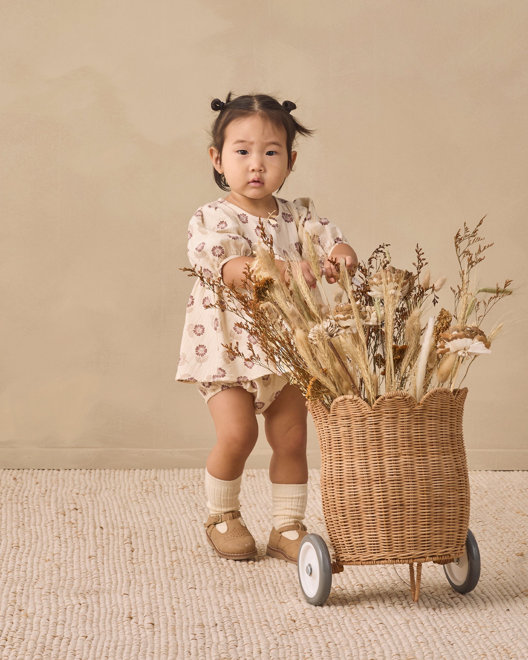Bella Dress Fall Floral - Natural