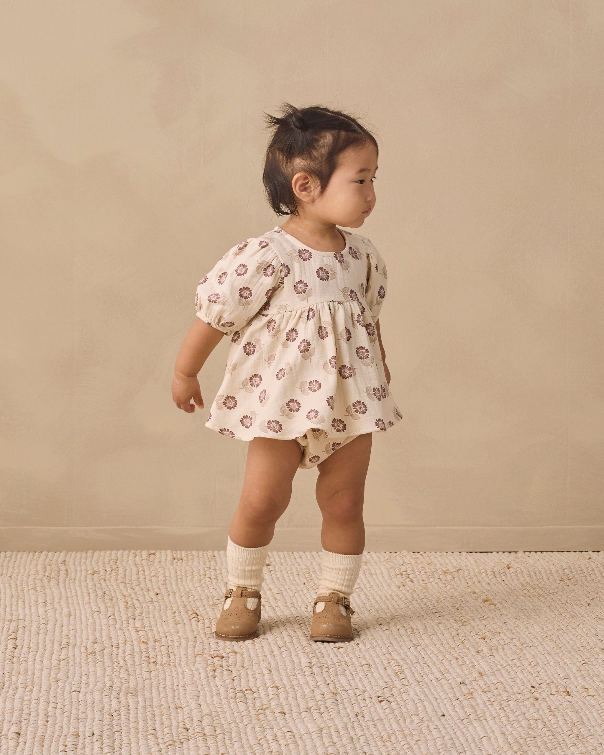 Bella Dress Fall Floral - Natural