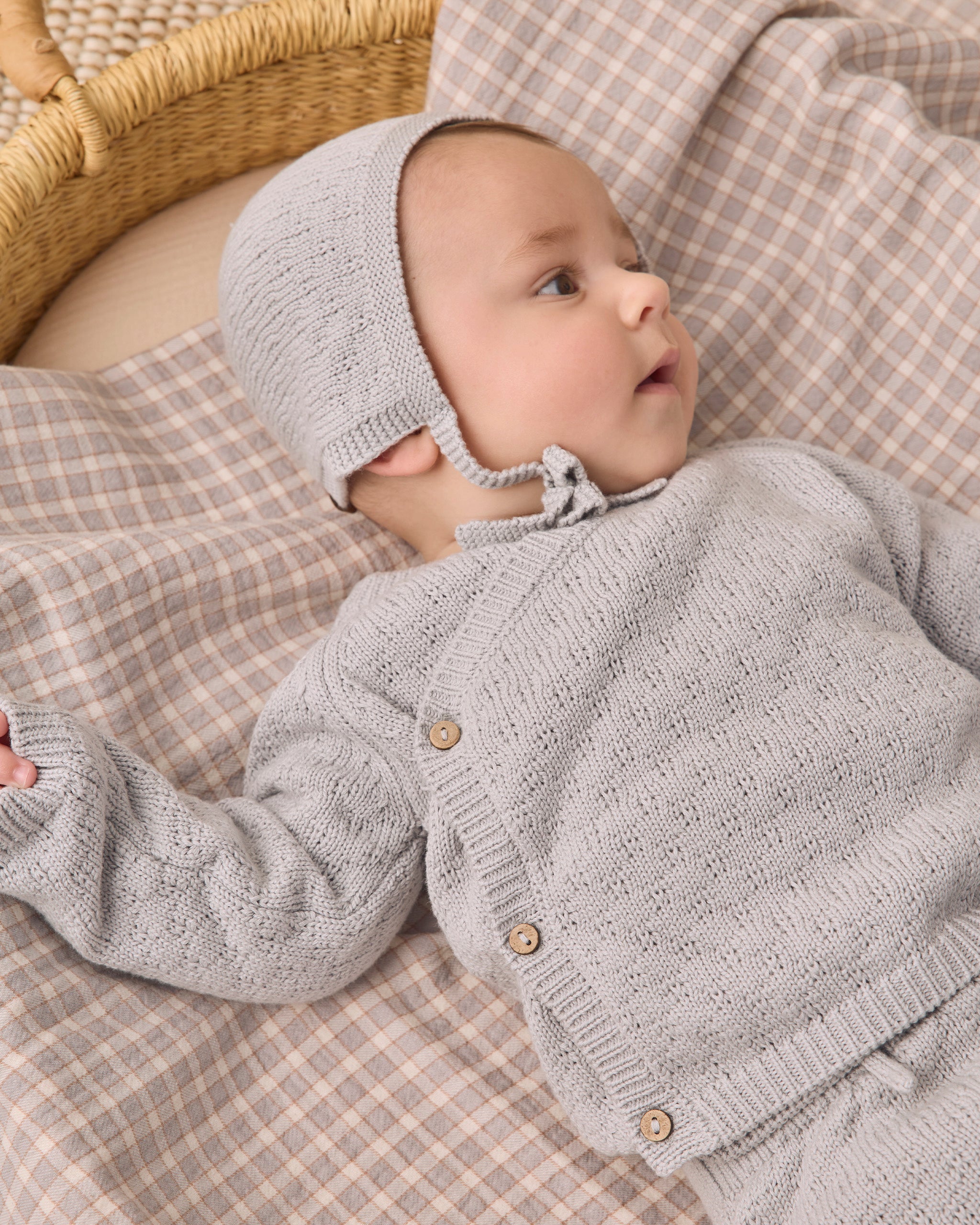 Knit Wrap Top + Pant Set - Cloud