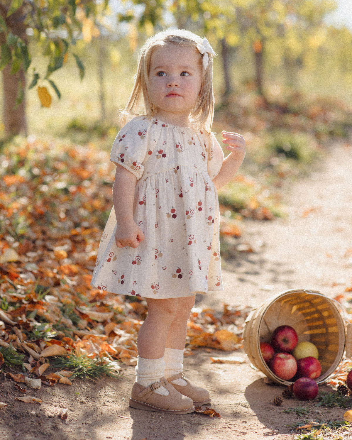Bella Dress Apples - Natural