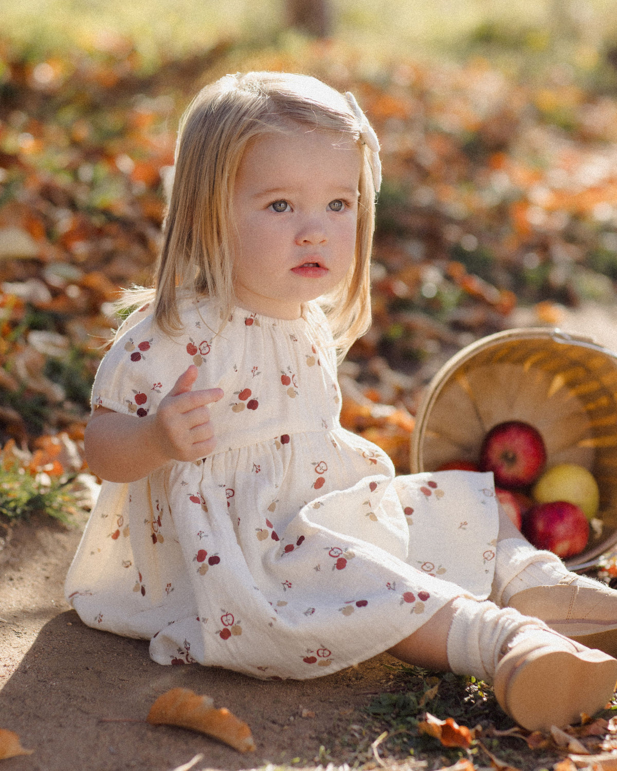 Bella Dress Apples - Natural