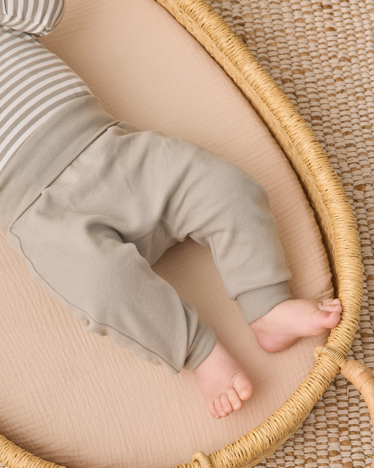 Side Snap Bodysuit + Pant Set - Laurel Stripe