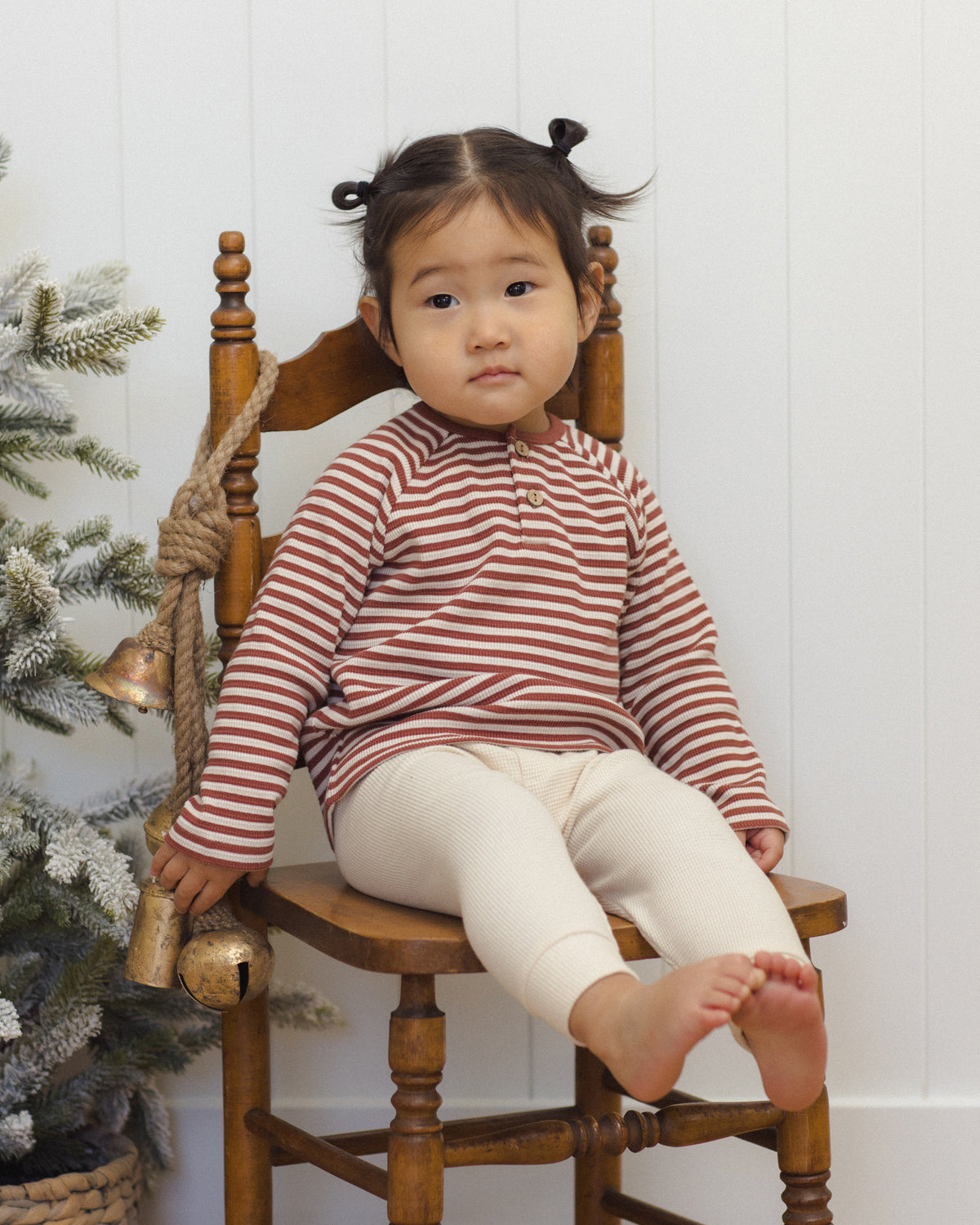Henley Knit Top & Pant Set Candy Stripe