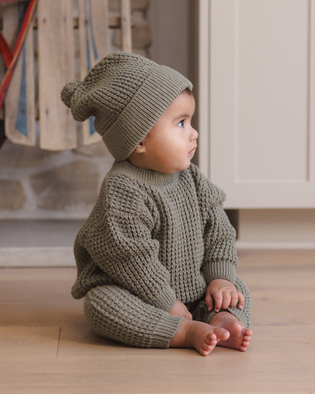 Chunky Knit Sweater - Spruce